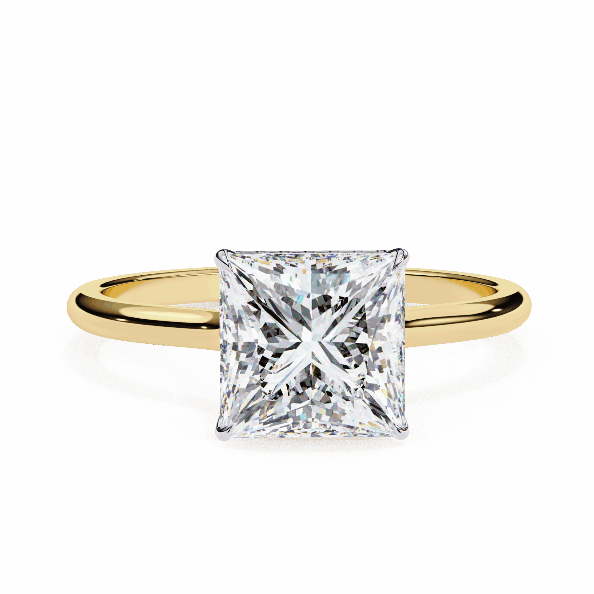 2.25 Carat Princess Promise Solitaire Wedding Ring in Moissanite | House of Estara