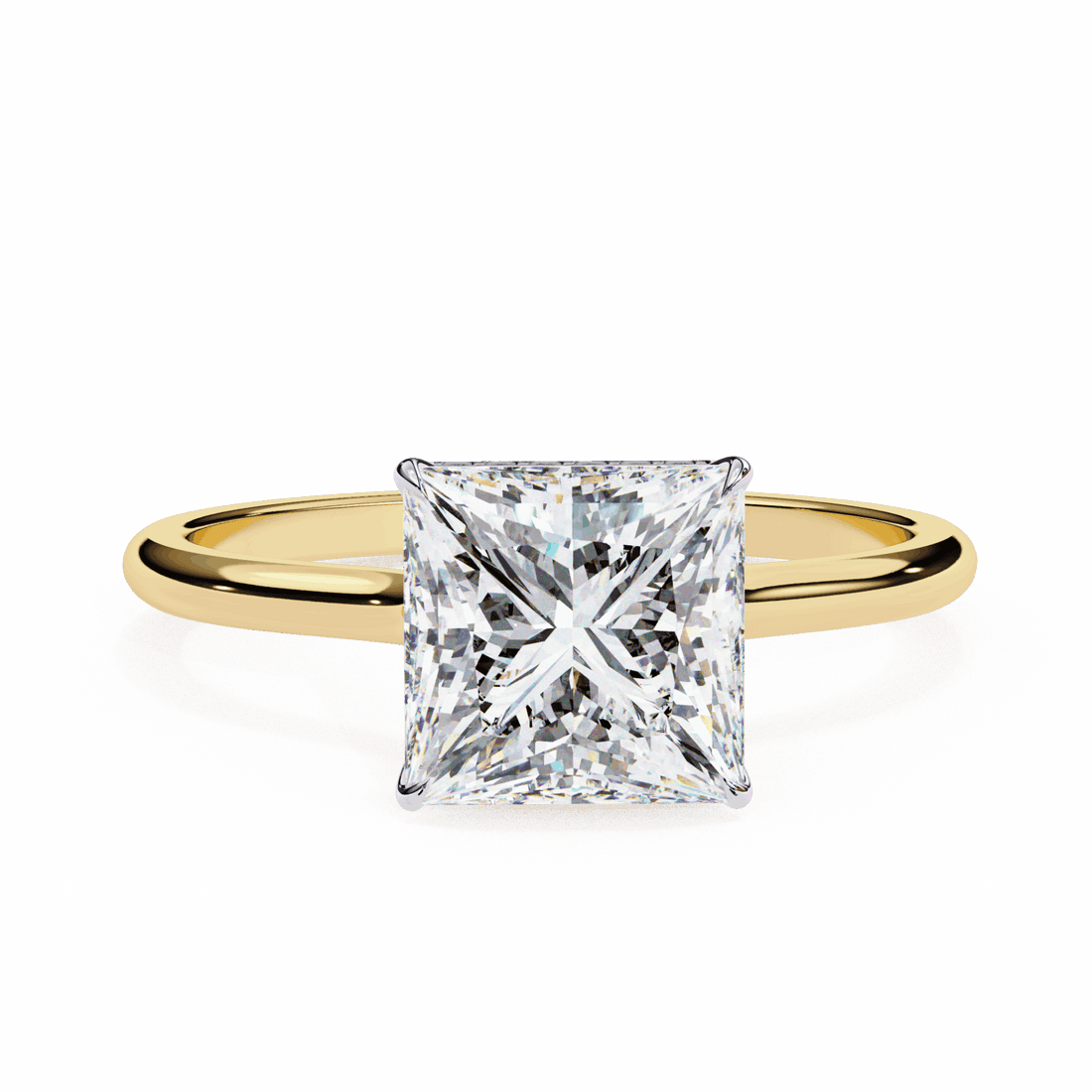 2.25 Carat Princess Promise Solitaire Wedding Ring in Moissanite | House of Estara