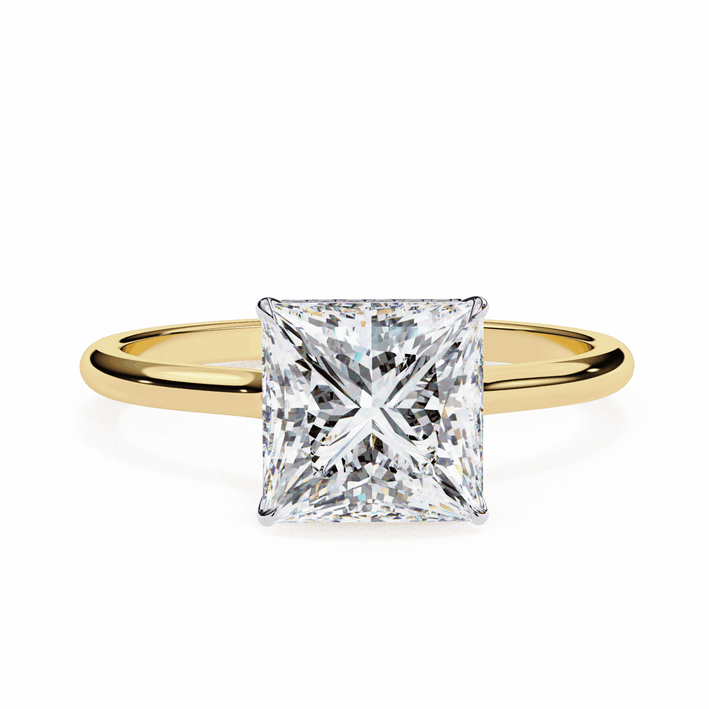 2.25 Carat Princess Promise Solitaire Wedding Ring in Moissanite | House of Estara