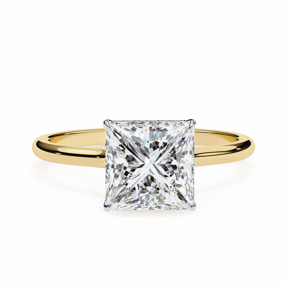 2.25 Carat Princess Promise Solitaire Wedding Ring in Moissanite | House of Estara