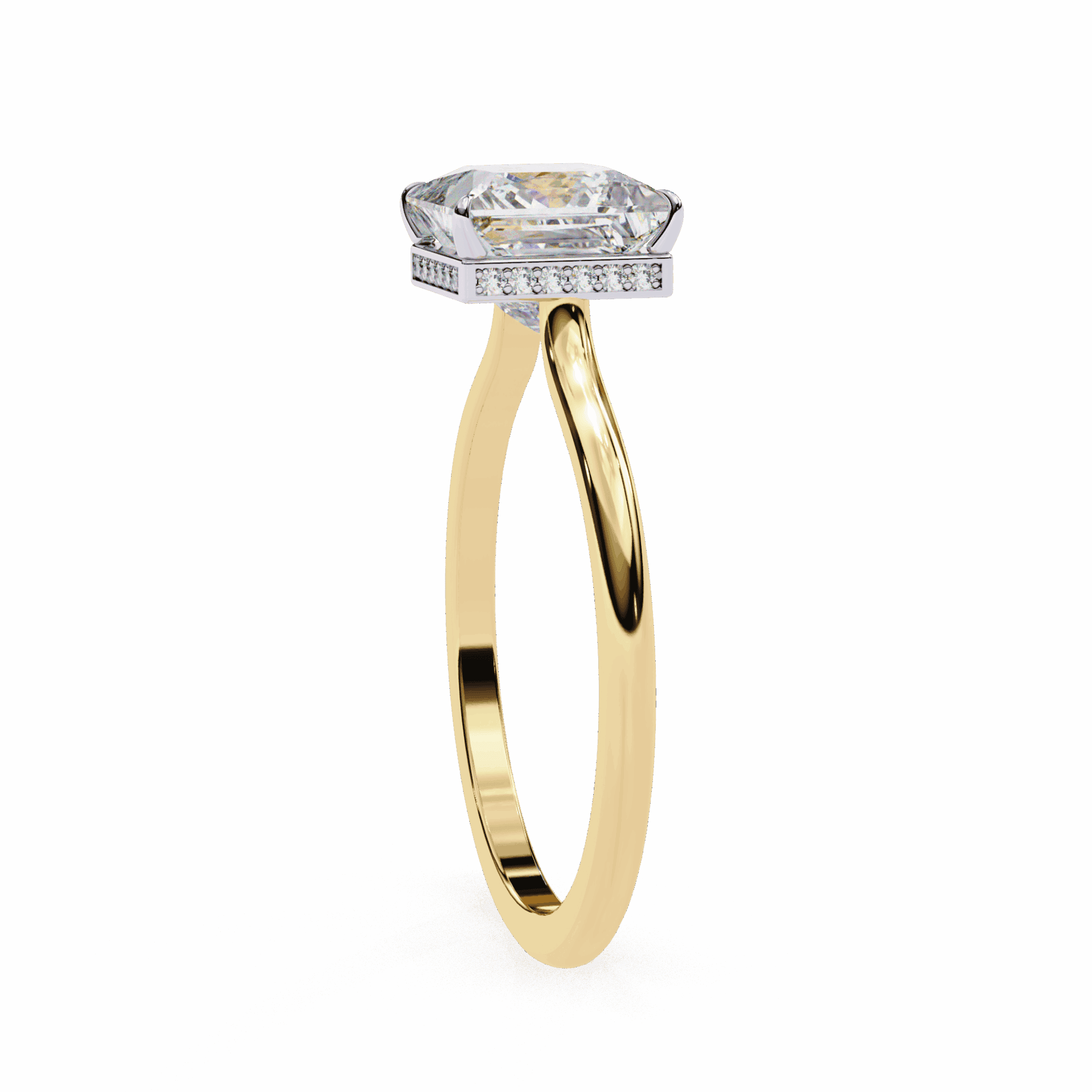 2.25 Carat Princess Promise Solitaire Wedding Ring in Moissanite | House of Estara