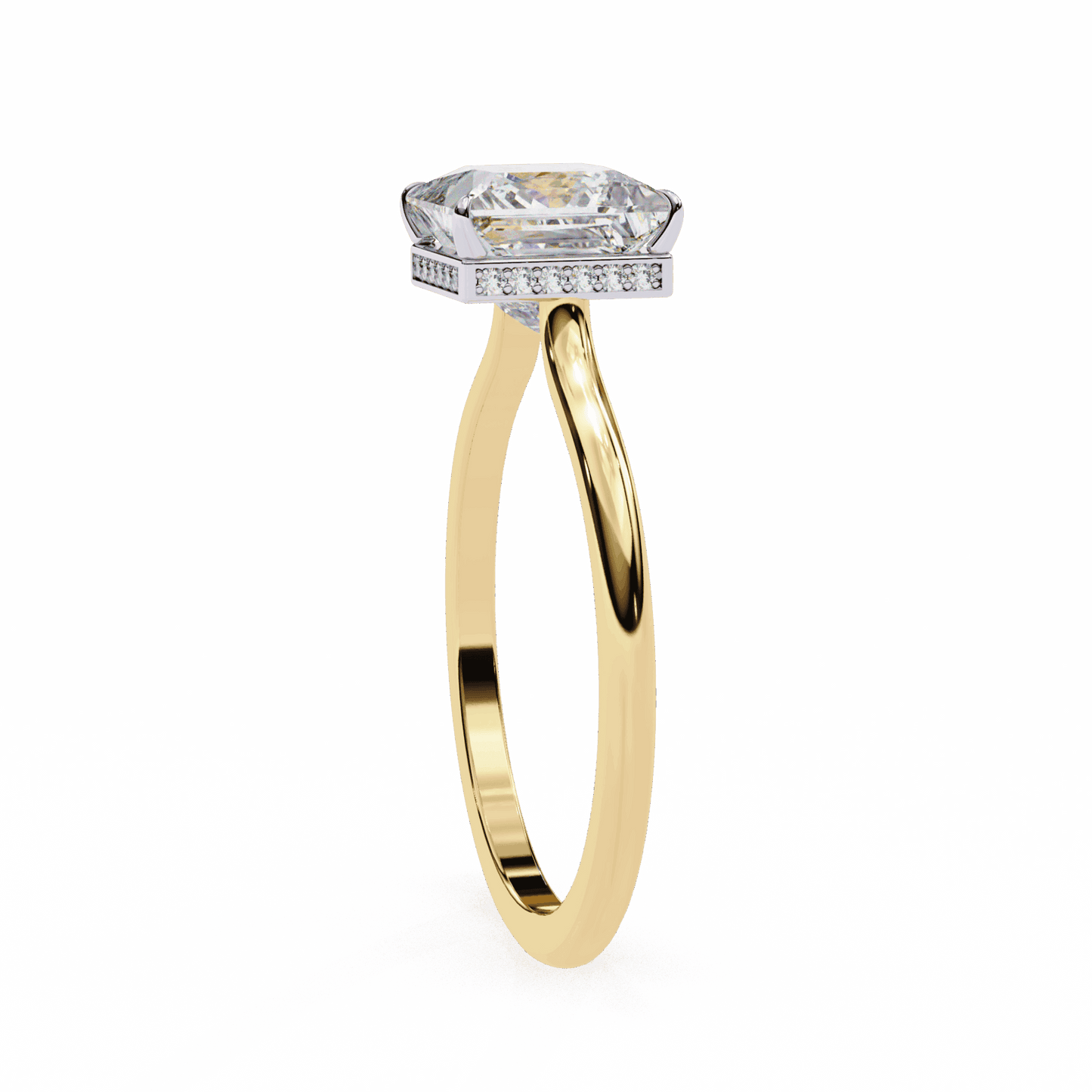 2.25 Carat Princess Promise Solitaire Wedding Ring in Moissanite | House of Estara