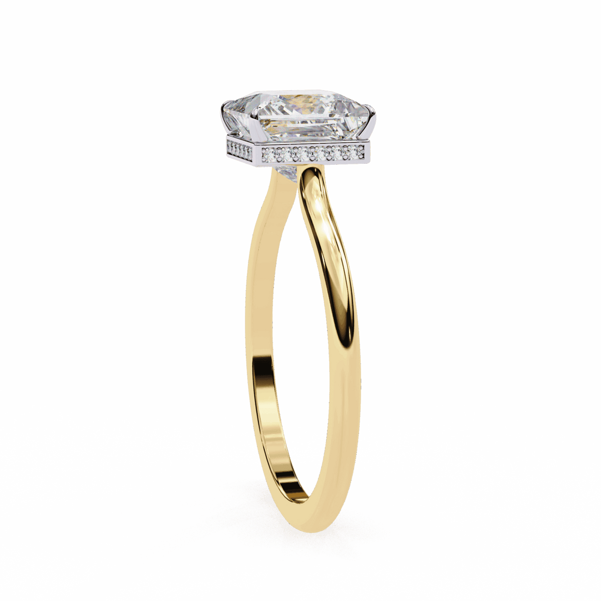 2.25 Carat Princess Promise Solitaire Wedding Ring in Moissanite | House of Estara