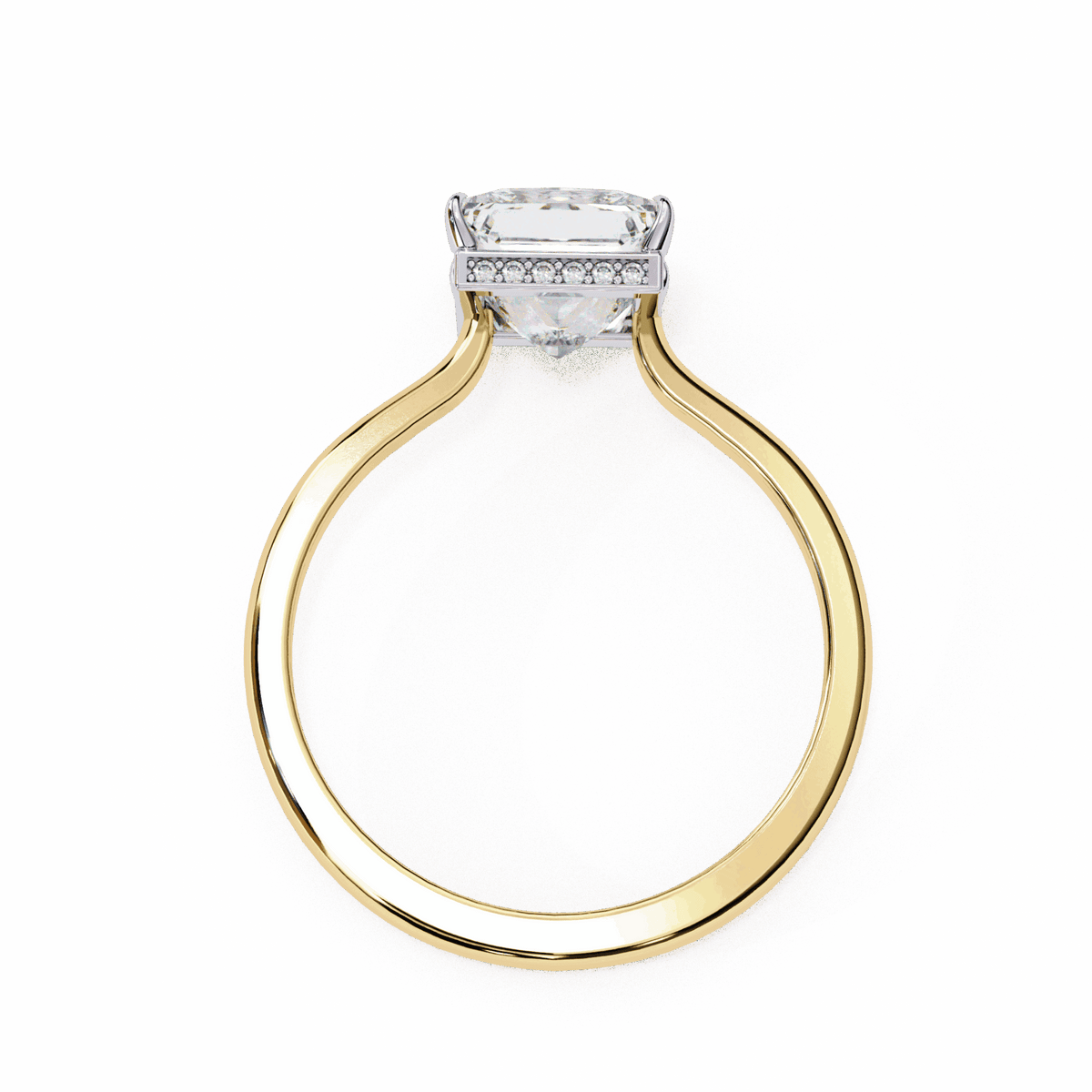 2.25 Carat Princess Promise Solitaire Wedding Ring in Moissanite | House of Estara