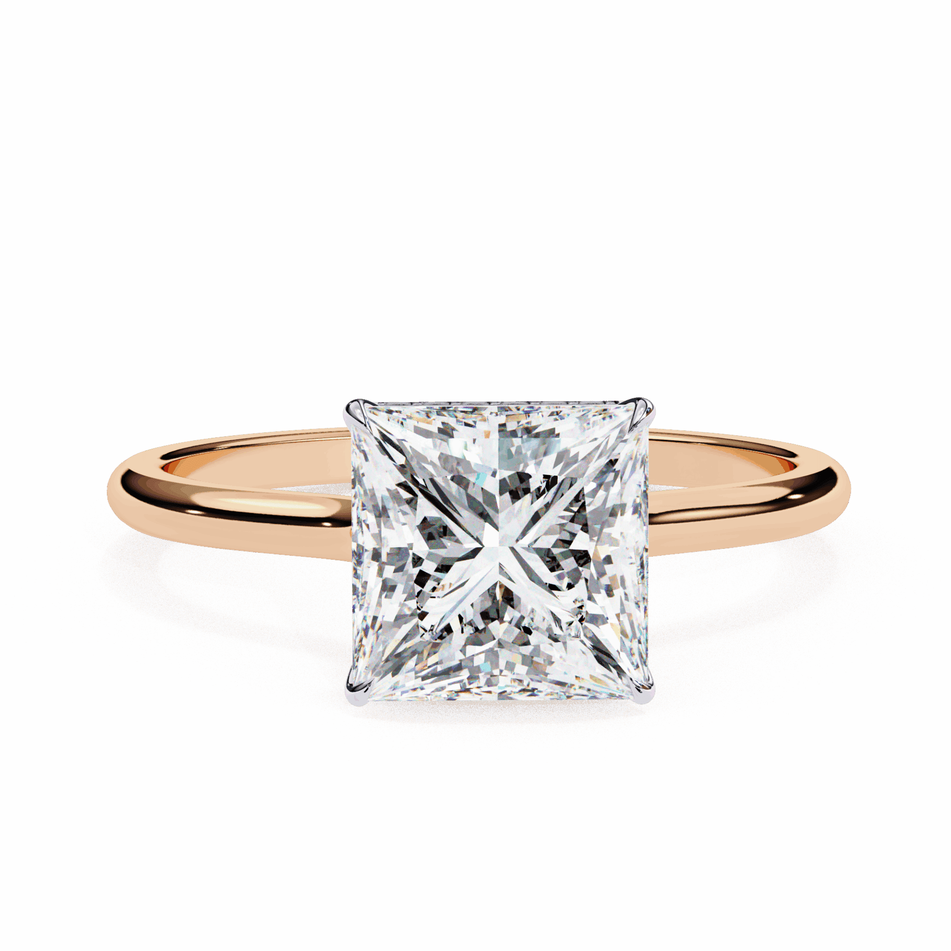 2.25 Carat Princess Promise Solitaire Wedding Ring in Moissanite | House of Estara
