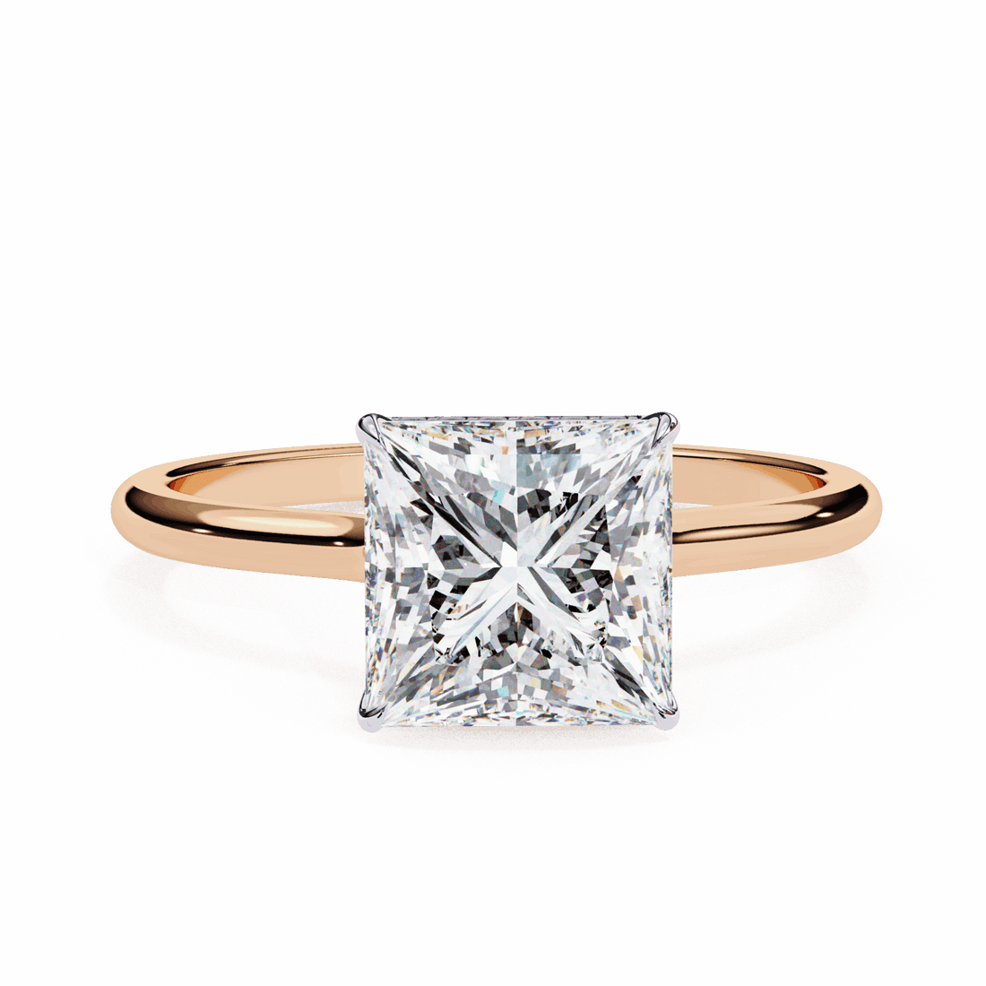 2.25 Carat Princess Promise Solitaire Wedding Ring in Moissanite | House of Estara