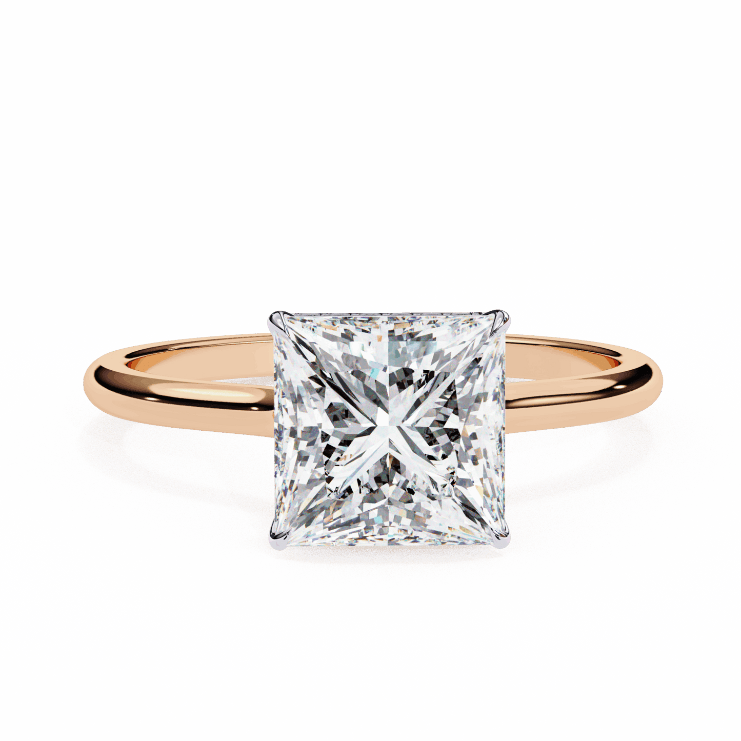2.25 Carat Princess Promise Solitaire Wedding Ring in Moissanite | House of Estara