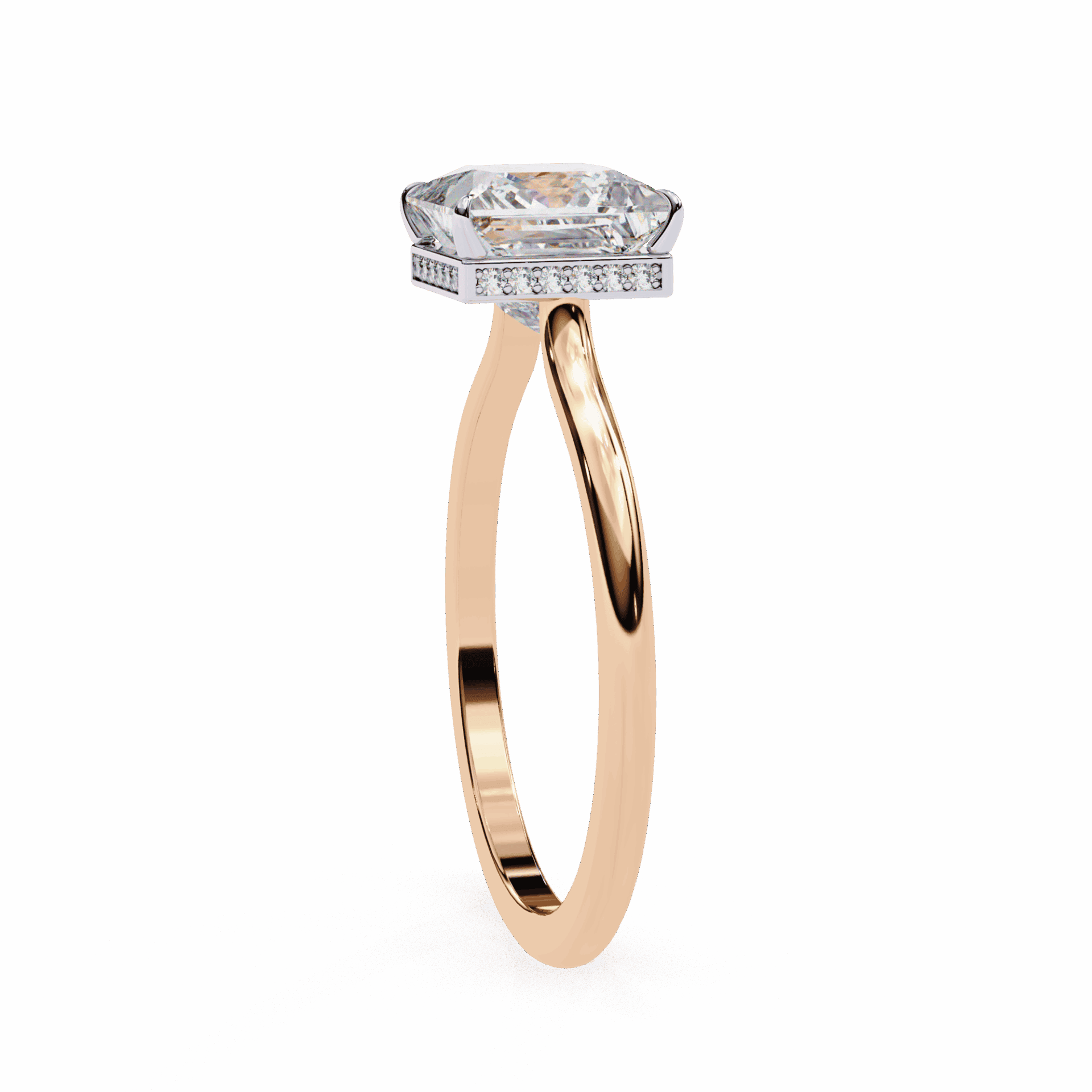 2.25 Carat Princess Promise Solitaire Wedding Ring in Moissanite | House of Estara