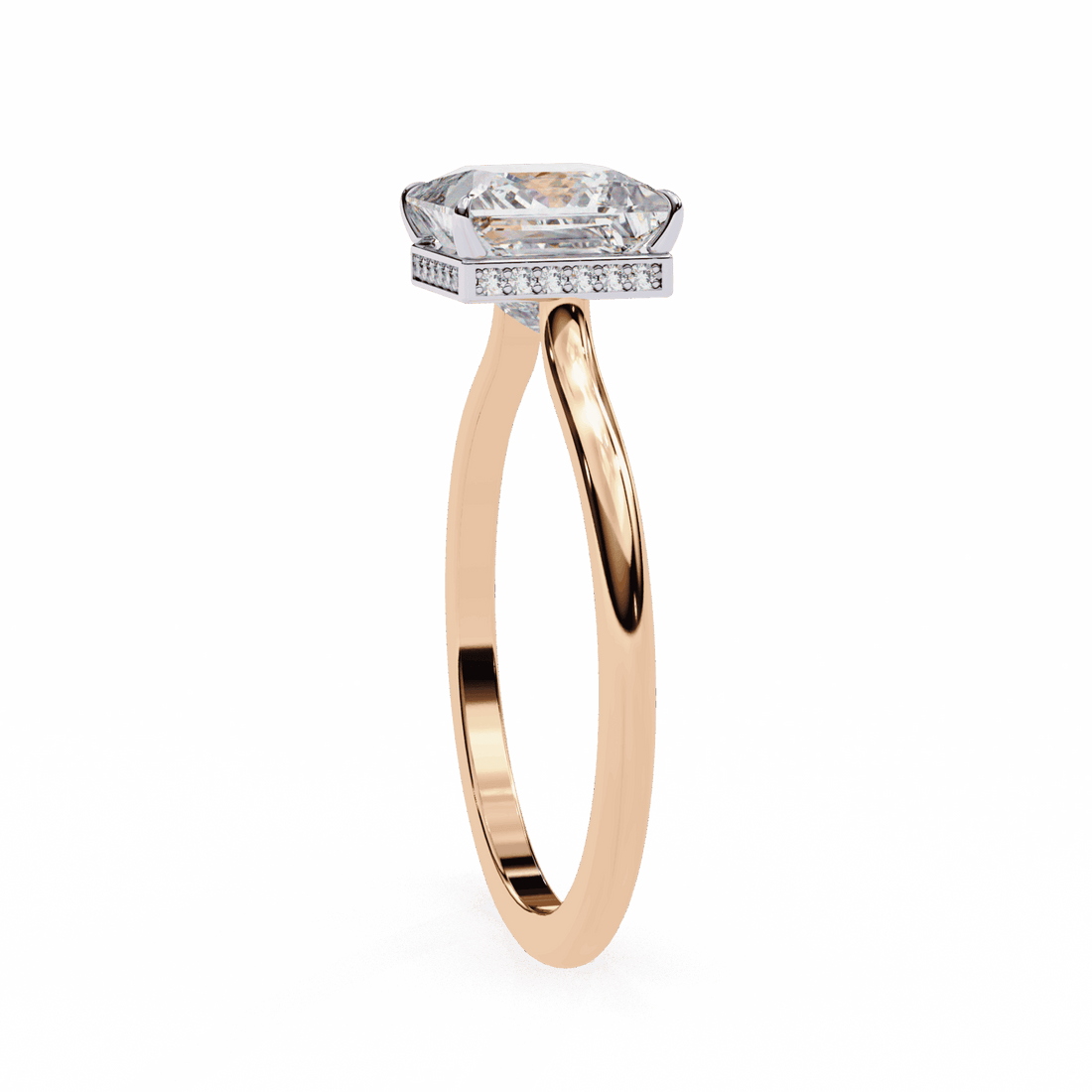 2.25 Carat Princess Promise Solitaire Wedding Ring in Moissanite | House of Estara
