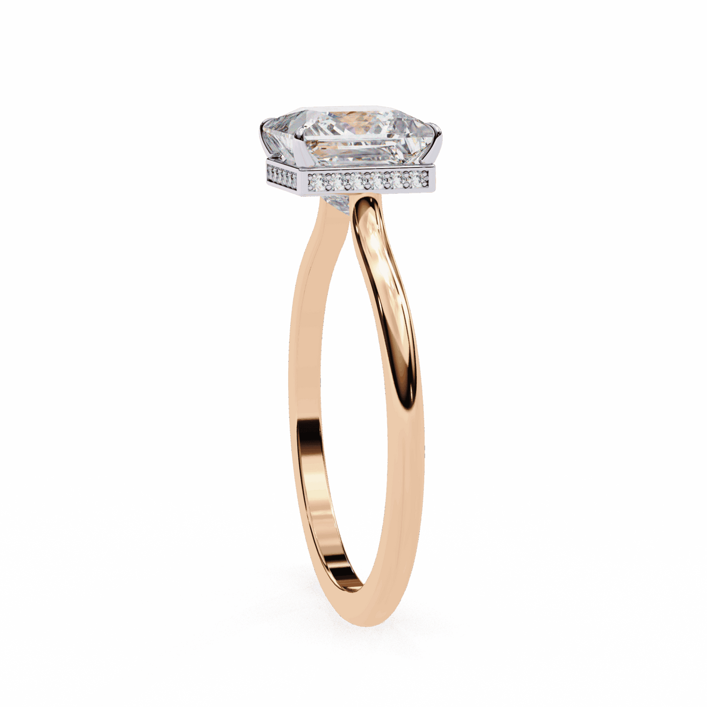 2.25 Carat Princess Promise Solitaire Wedding Ring in Moissanite | House of Estara