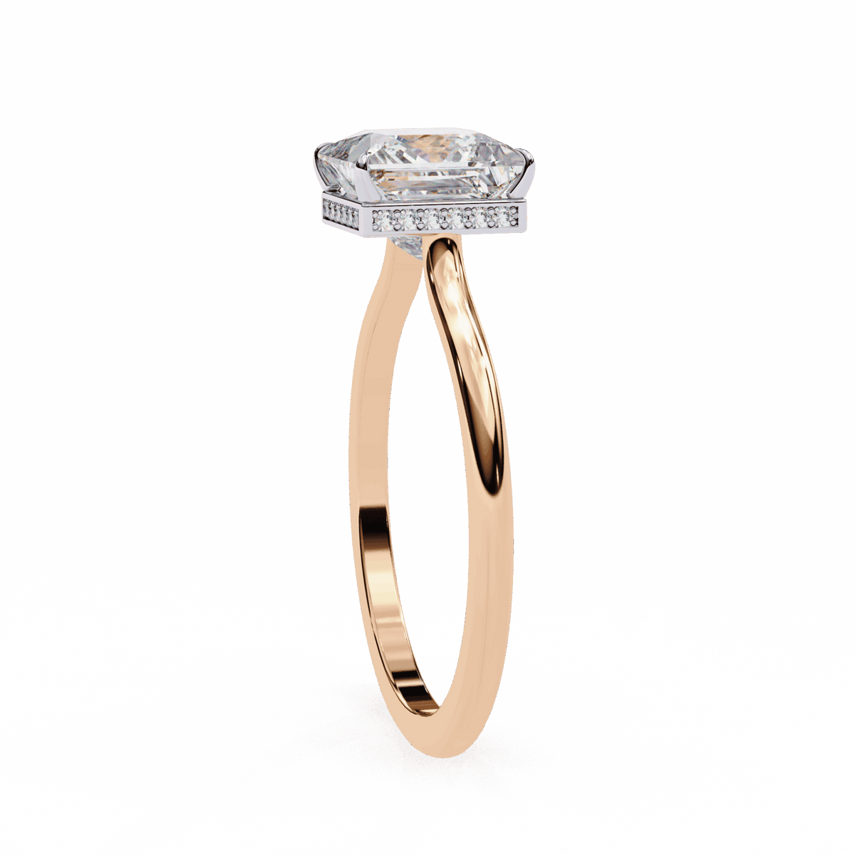 2.25 Carat Princess Promise Solitaire Wedding Ring in Moissanite | House of Estara