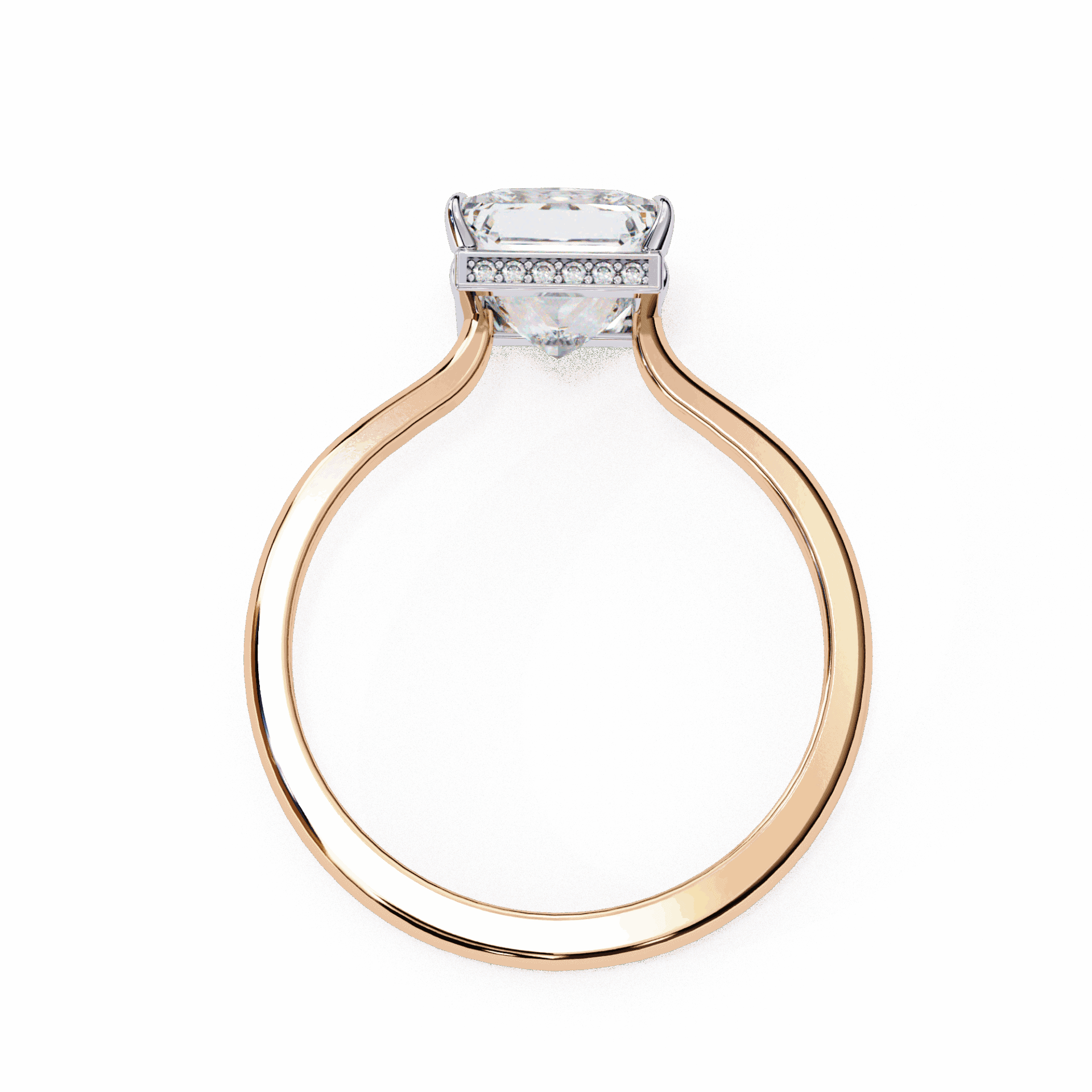 2.25 Carat Princess Promise Solitaire Wedding Ring in Moissanite | House of Estara