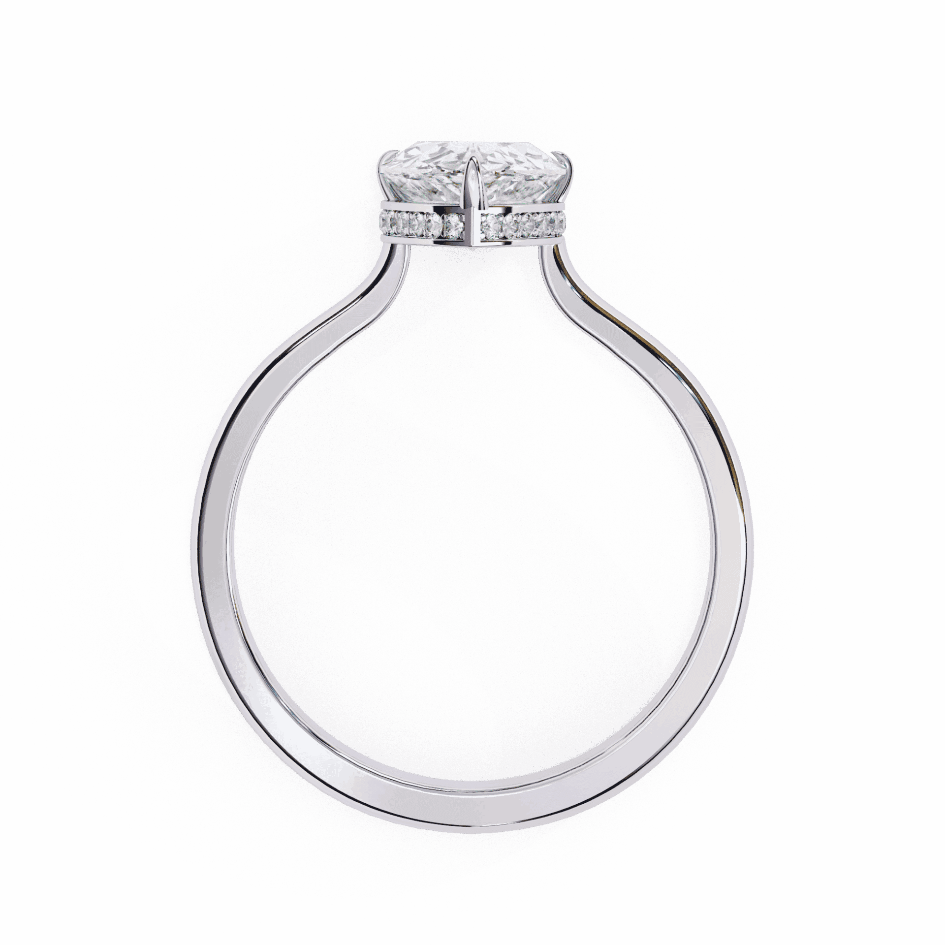 1.75 Carat Pear Promise Solitaire Wedding Ring in Moissanite | House of Estara