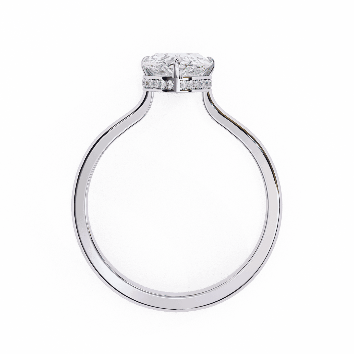 1.75 Carat Pear Promise Solitaire Wedding Ring in Moissanite | House of Estara