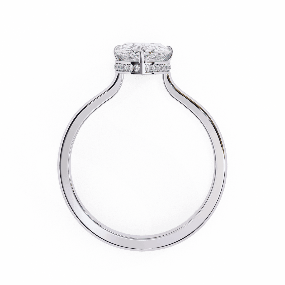 1.75 Carat Pear Promise Solitaire Wedding Ring in Moissanite | House of Estara