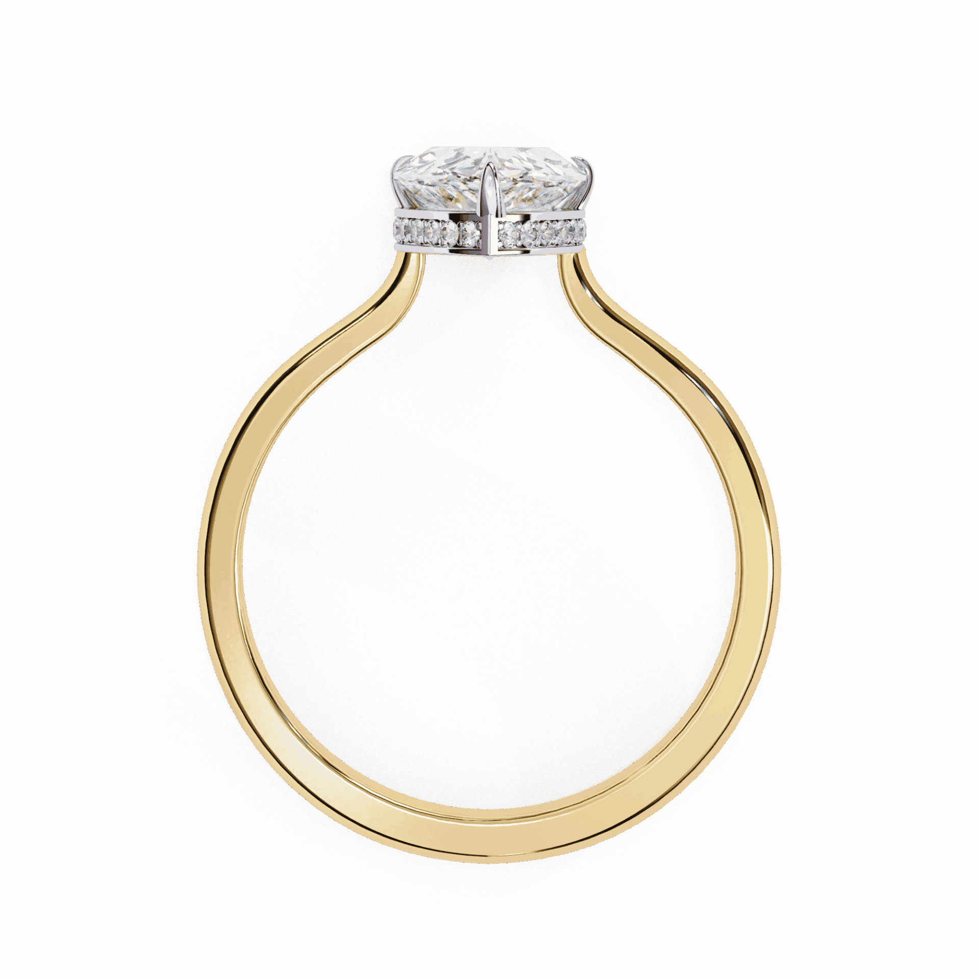 1.75 Carat Pear Promise Solitaire Wedding Ring in Moissanite | House of Estara