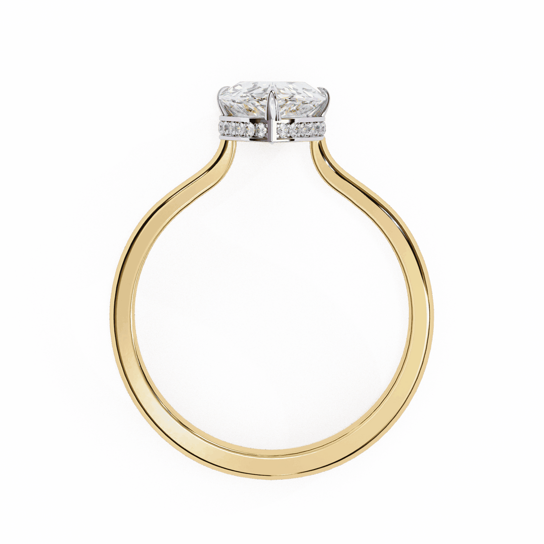 1.75 Carat Pear Promise Solitaire Wedding Ring in Moissanite | House of Estara