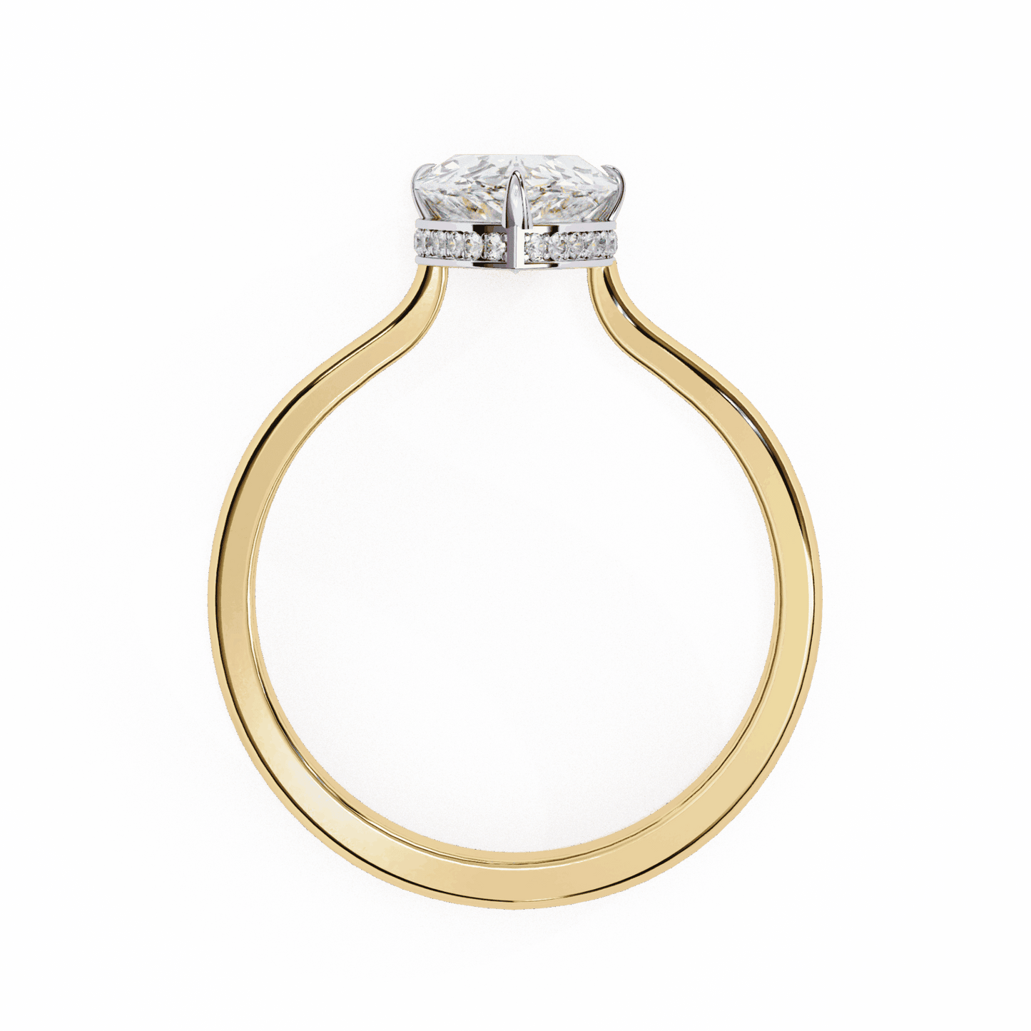 1.75 Carat Pear Promise Solitaire Wedding Ring in Moissanite | House of Estara