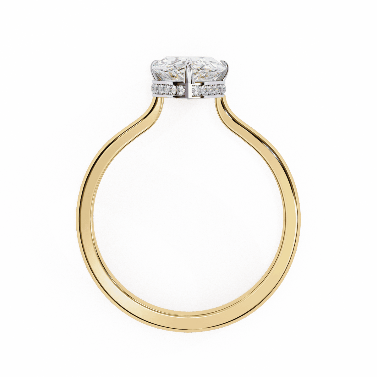 1.75 Carat Pear Promise Solitaire Wedding Ring in Moissanite | House of Estara
