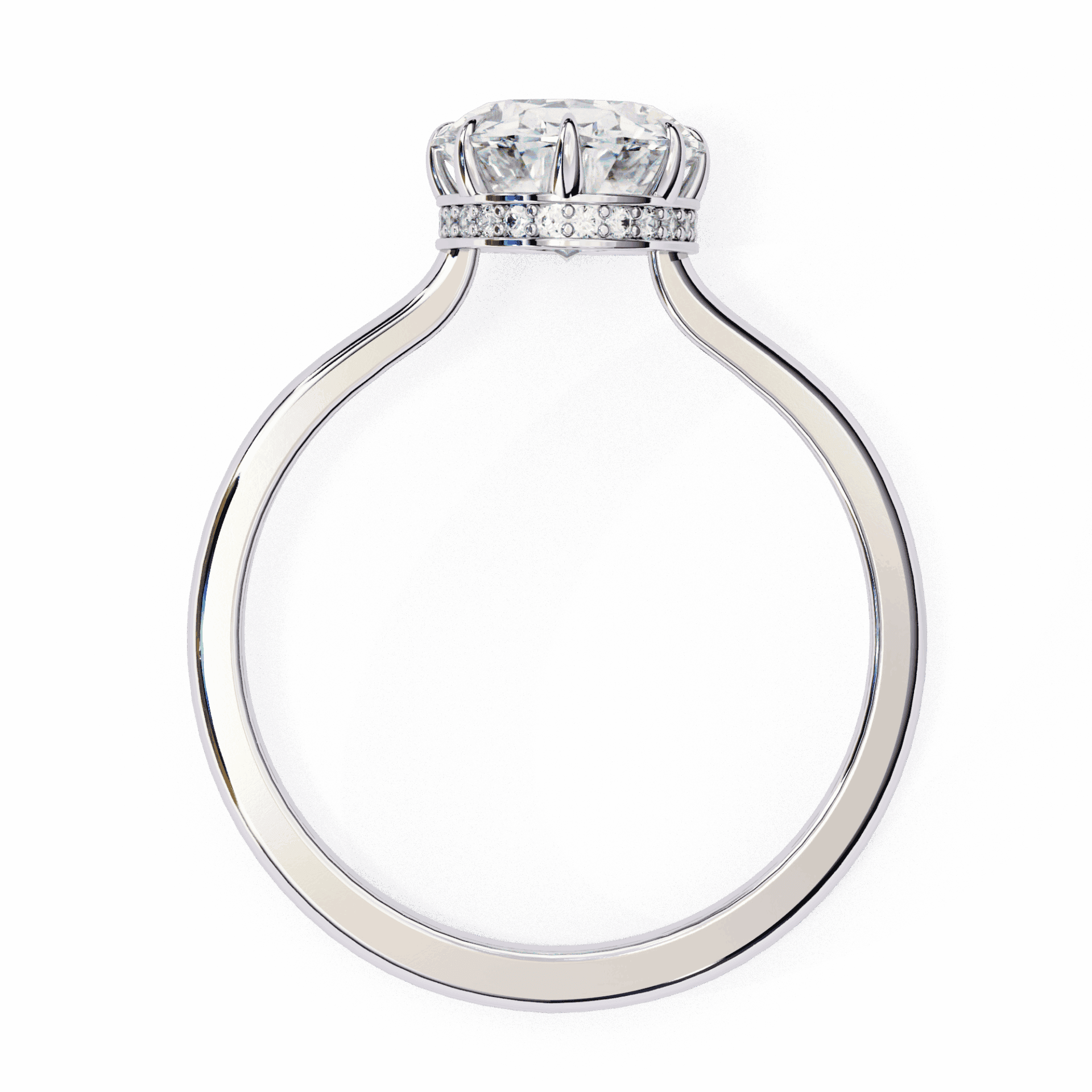 2 Carat Oval Promise Solitaire Wedding Ring in Moissanite | House of Estara