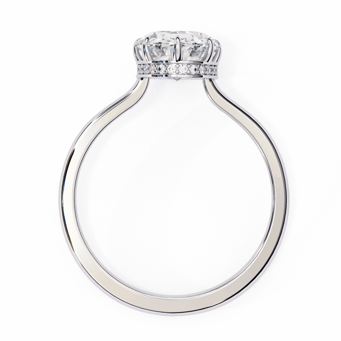 2 Carat Oval Promise Solitaire Wedding Ring in Moissanite | House of Estara