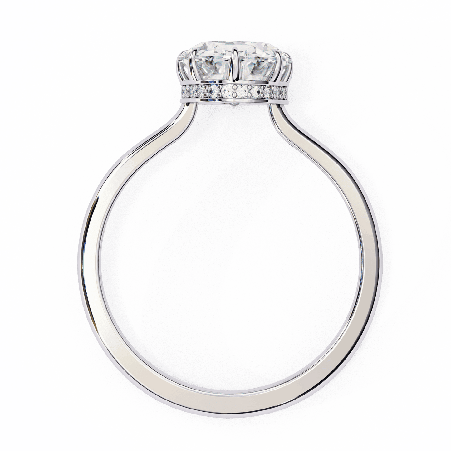 2 Carat Oval Promise Solitaire Wedding Ring in Moissanite | House of Estara