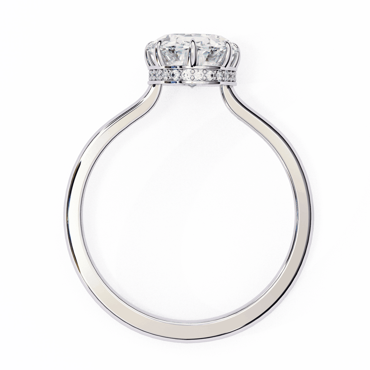 2 Carat Oval Promise Solitaire Wedding Ring in Moissanite | House of Estara