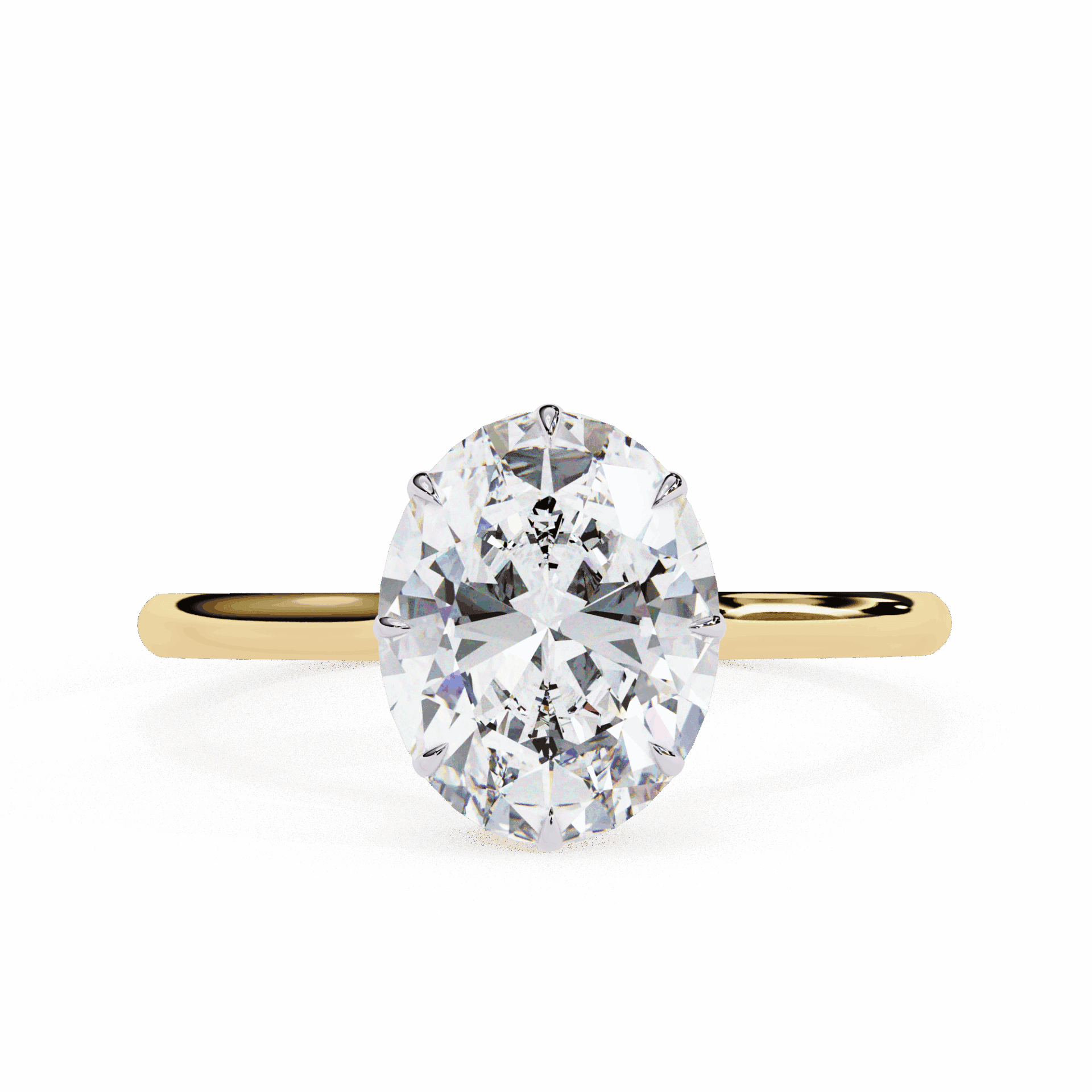 2 Carat Oval Promise Solitaire Wedding Ring in Moissanite | House of Estara