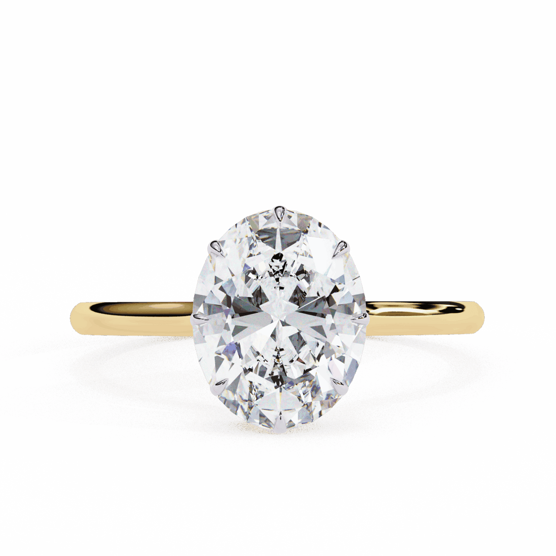 2 Carat Oval Promise Solitaire Wedding Ring in Moissanite | House of Estara