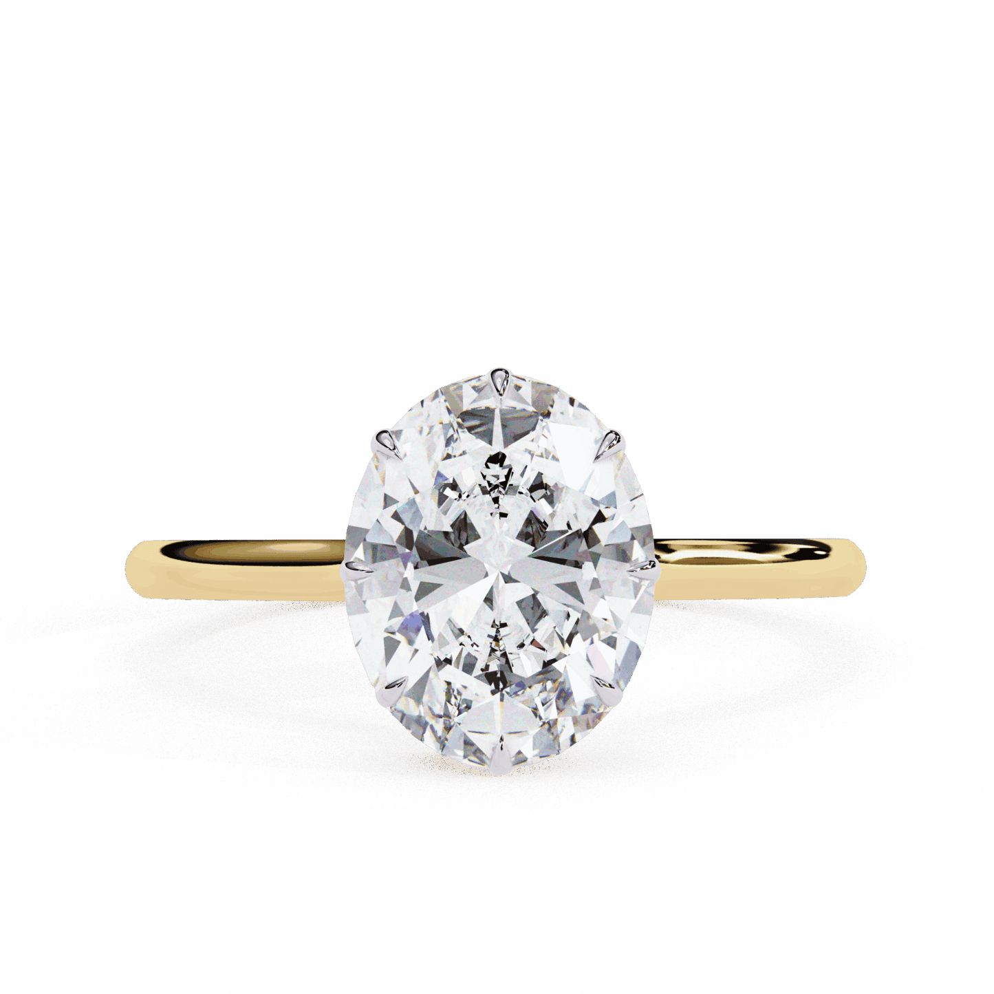 2 Carat Oval Promise Solitaire Wedding Ring in Moissanite | House of Estara