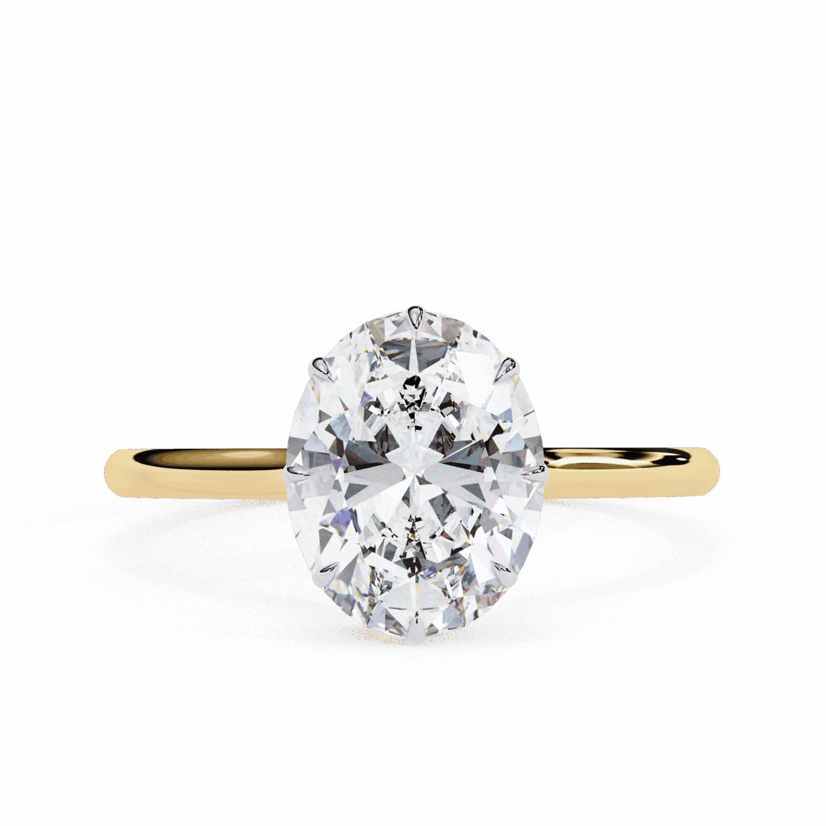 2 Carat Oval Promise Solitaire Wedding Ring in Moissanite | House of Estara