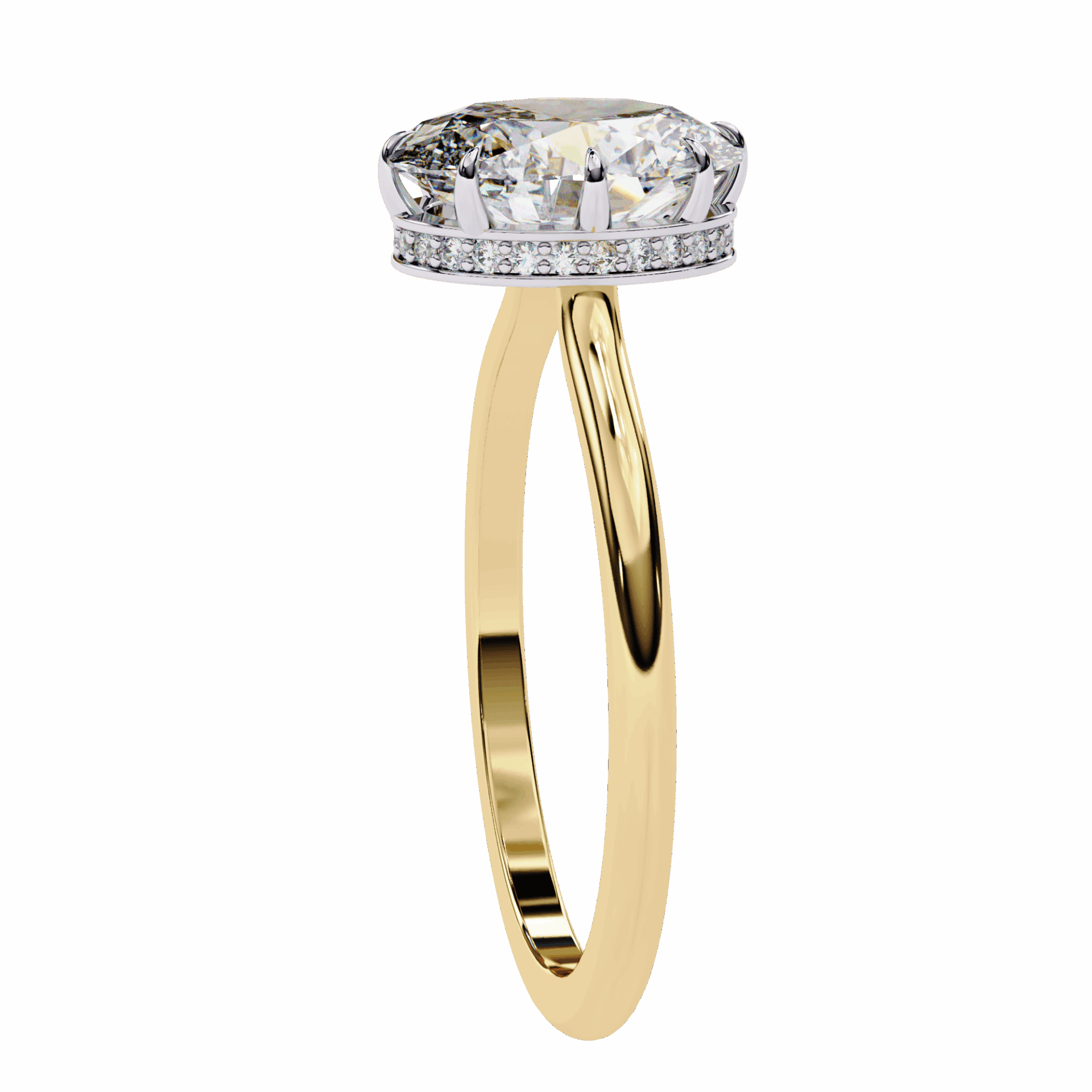2 Carat Oval Promise Solitaire Wedding Ring in Moissanite | House of Estara