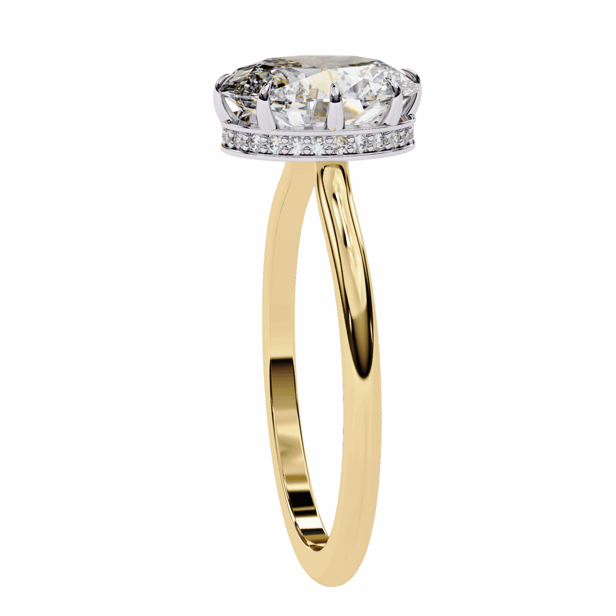2 Carat Oval Promise Solitaire Wedding Ring in Moissanite | House of Estara