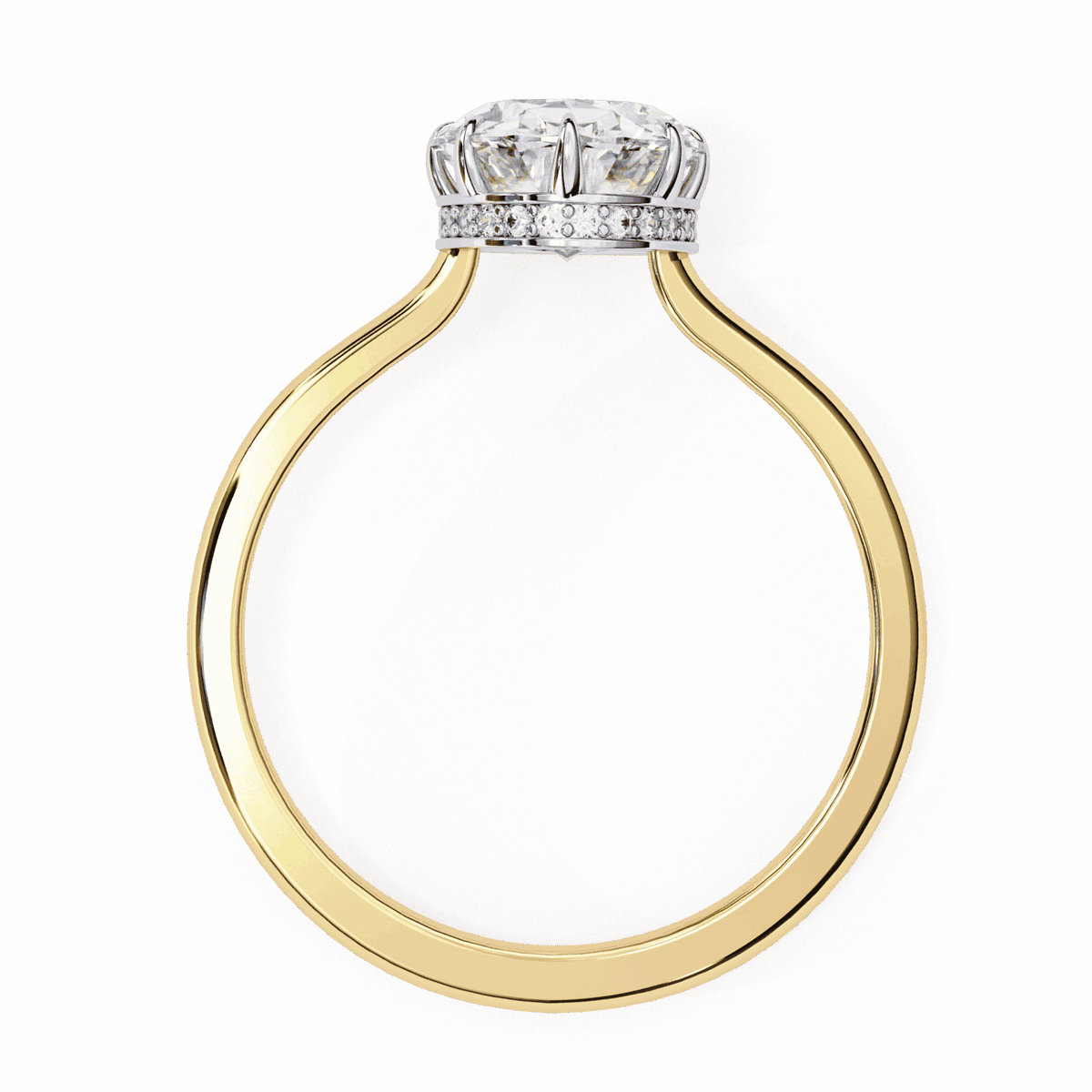 2 Carat Oval Promise Solitaire Wedding Ring in Moissanite | House of Estara
