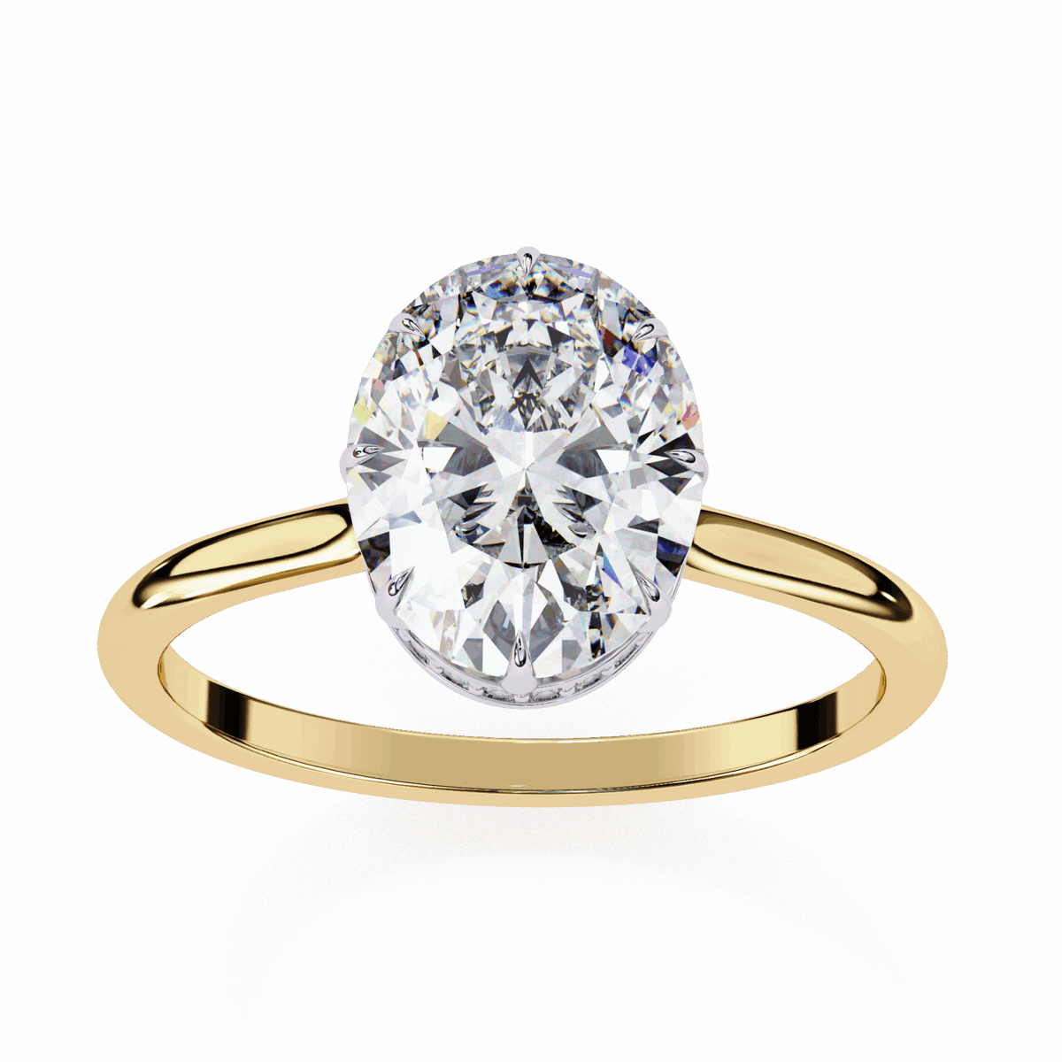 2 Carat Oval Promise Solitaire Wedding Ring in Moissanite | House of Estara