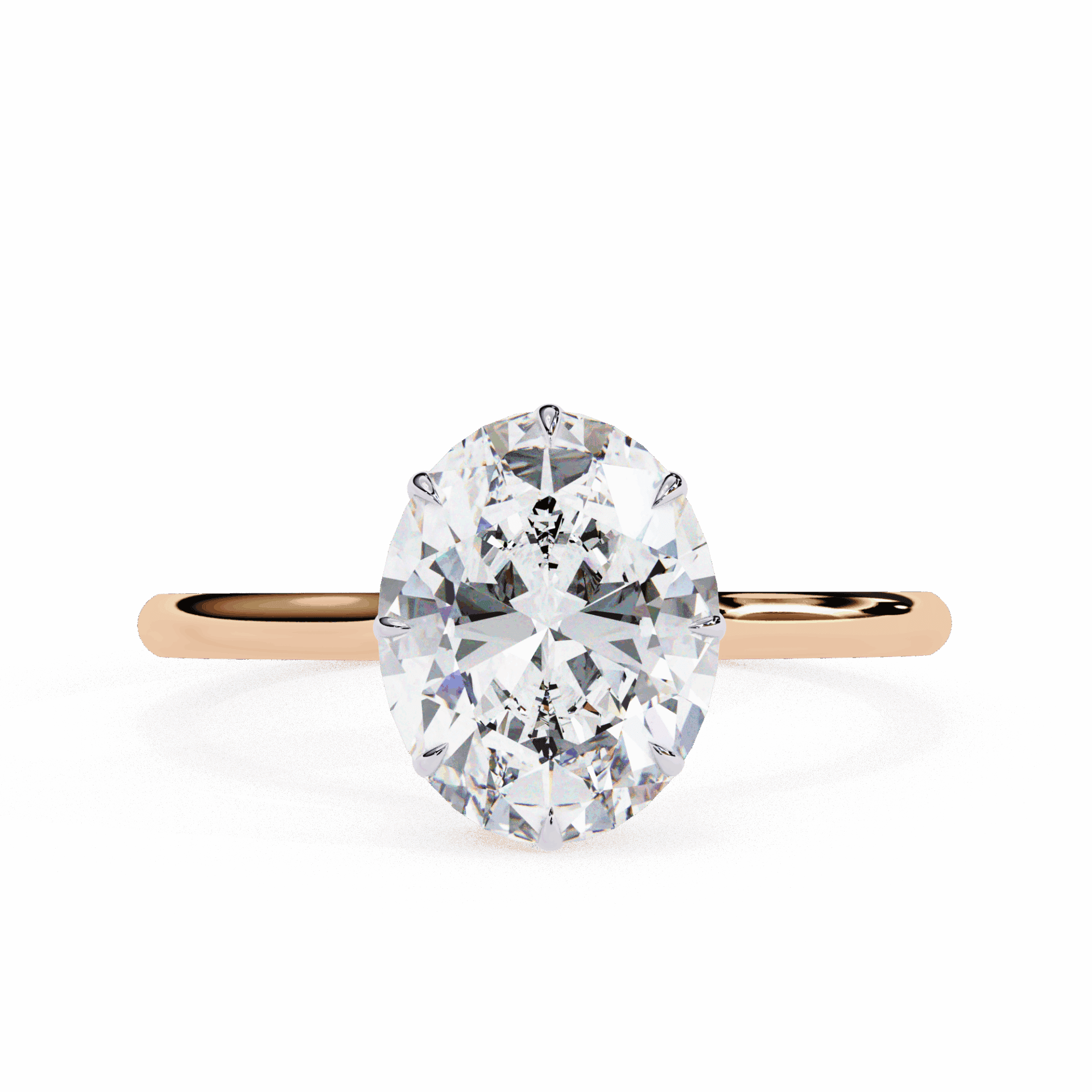 2 Carat Oval Promise Solitaire Wedding Ring in Moissanite | House of Estara