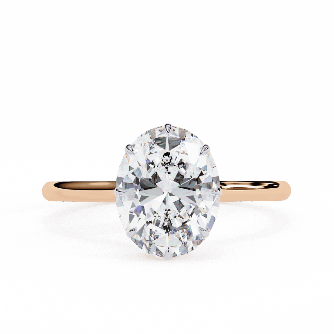 2 Carat Oval Promise Solitaire Wedding Ring in Moissanite | House of Estara