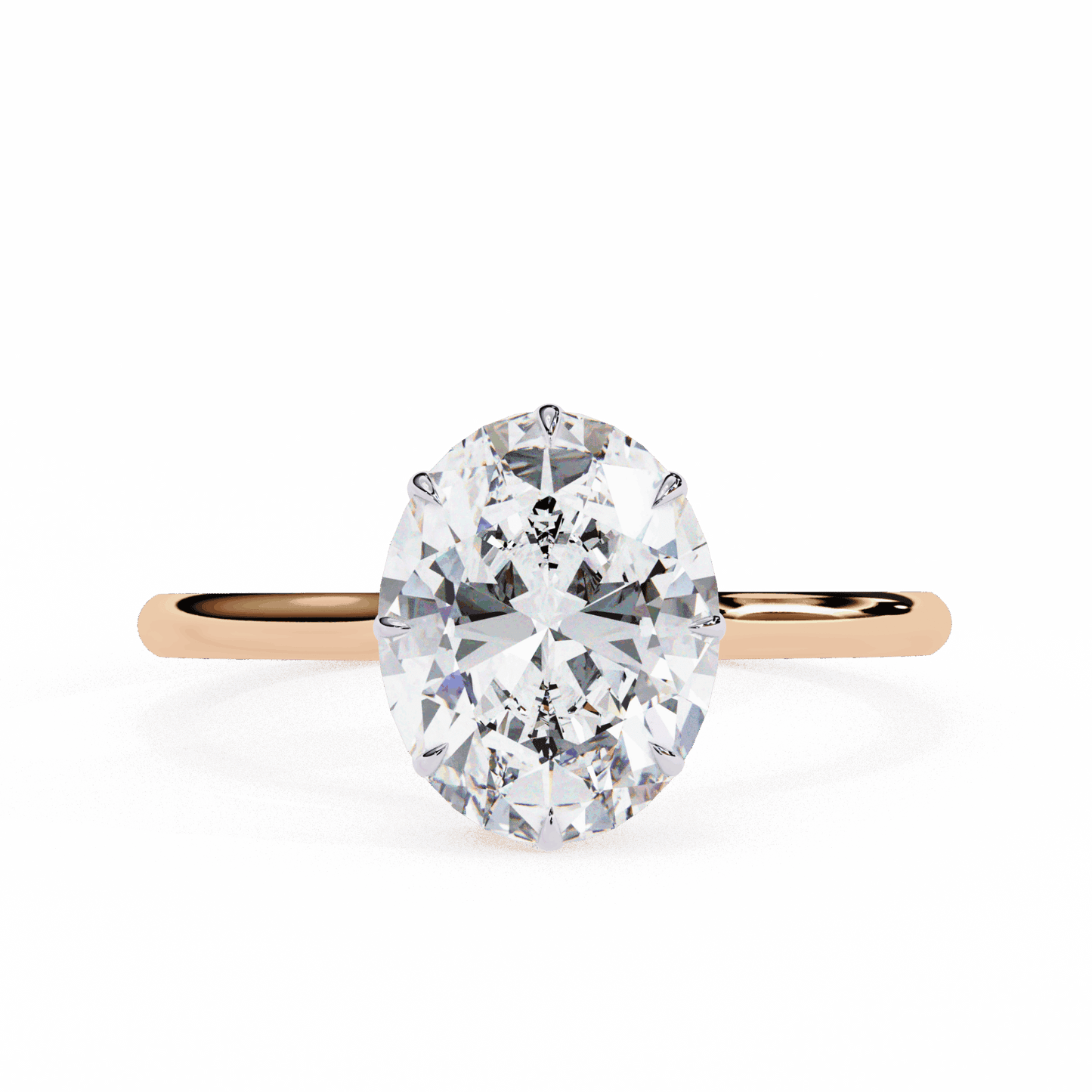2 Carat Oval Promise Solitaire Wedding Ring in Moissanite | House of Estara