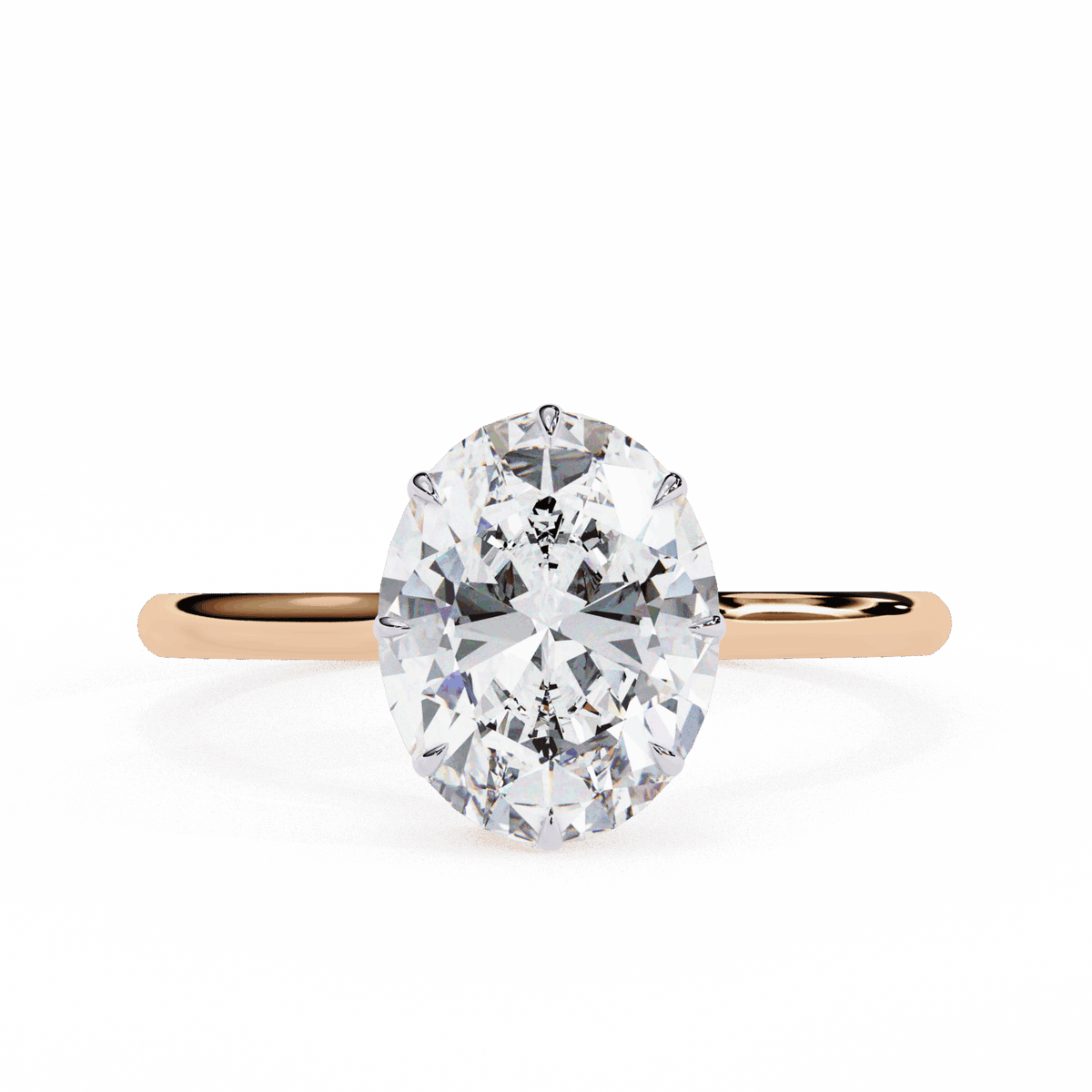 2 Carat Oval Promise Solitaire Wedding Ring in Moissanite | House of Estara