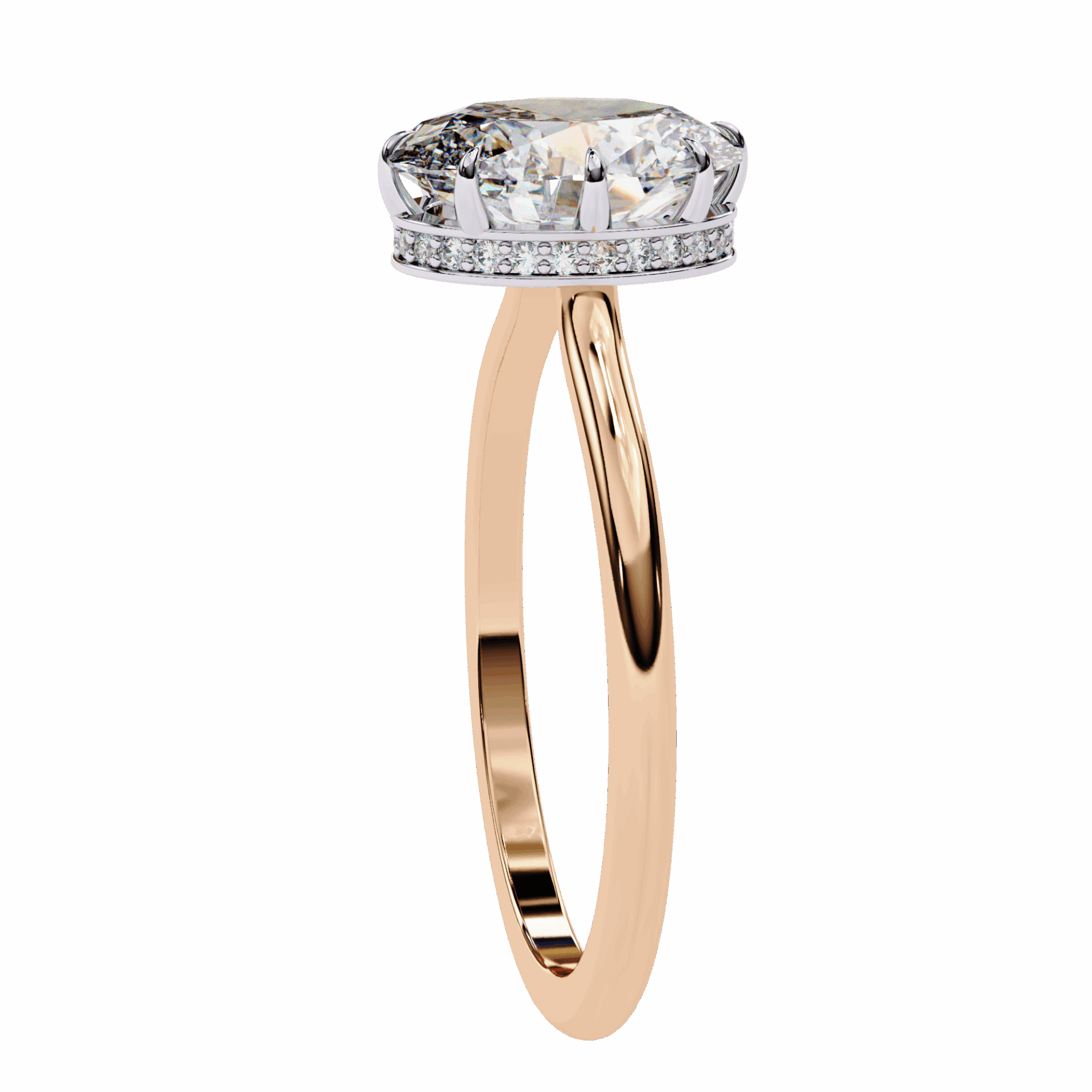 2 Carat Oval Promise Solitaire Wedding Ring in Moissanite | House of Estara