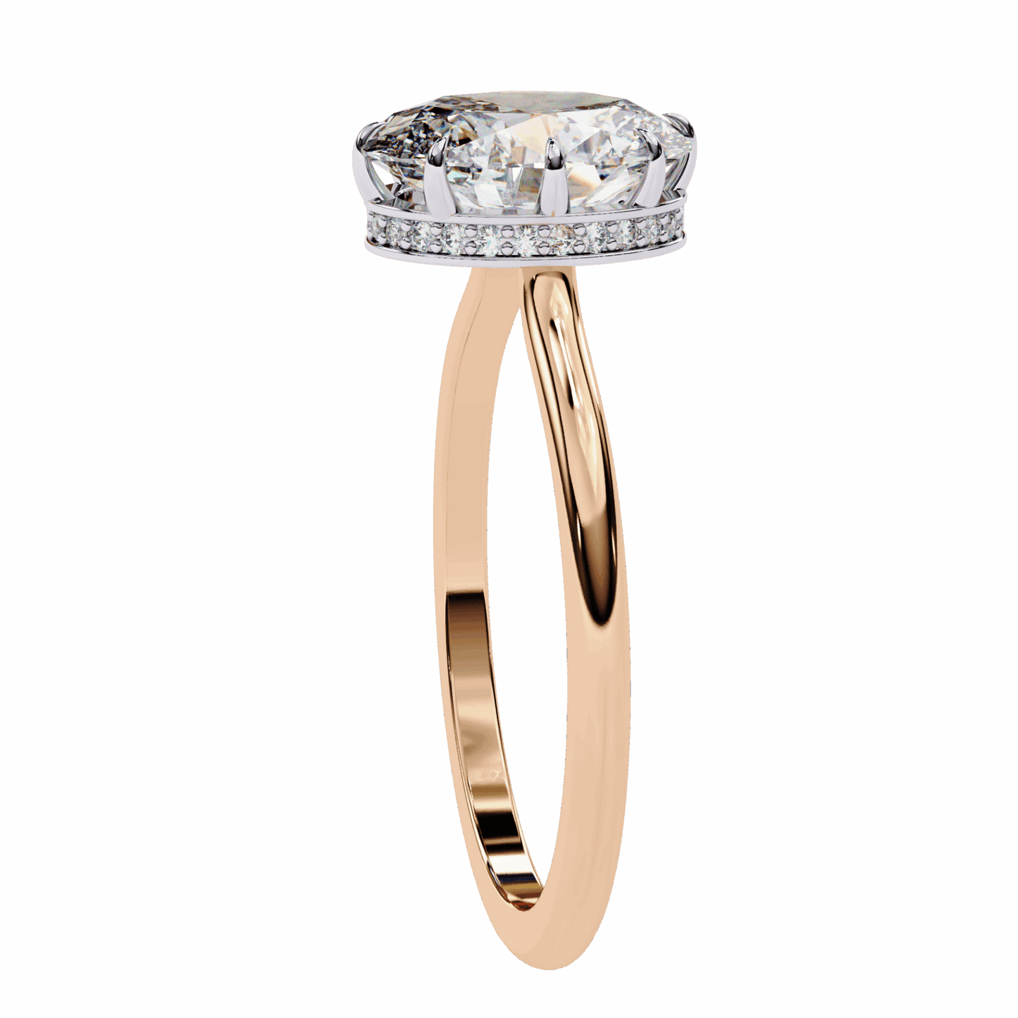 2 Carat Oval Promise Solitaire Wedding Ring in Moissanite | House of Estara