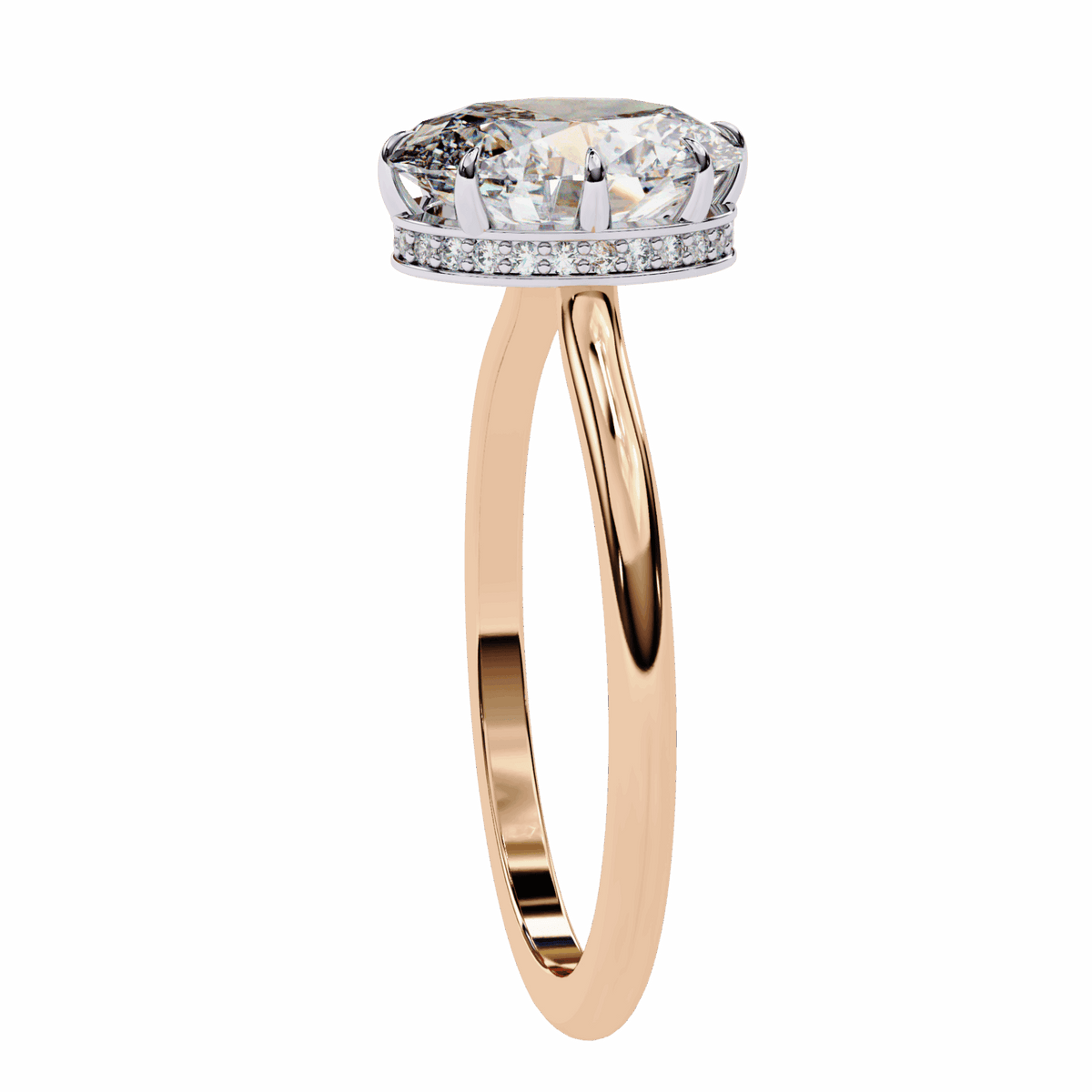 2 Carat Oval Promise Solitaire Wedding Ring in Moissanite | House of Estara