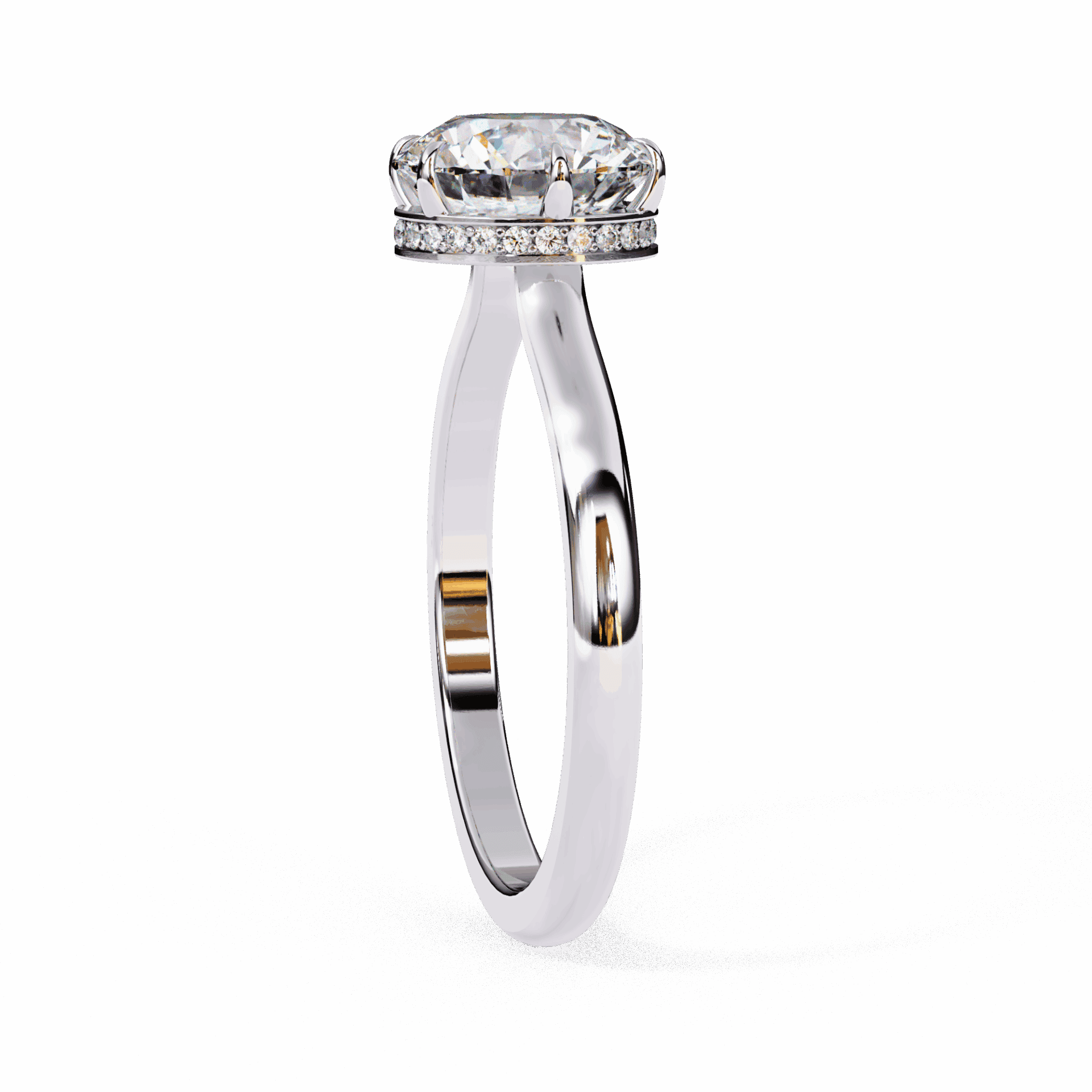 2.25 Carat Round Promise Solitaire Wedding Ring in Moissanite | House of Estara