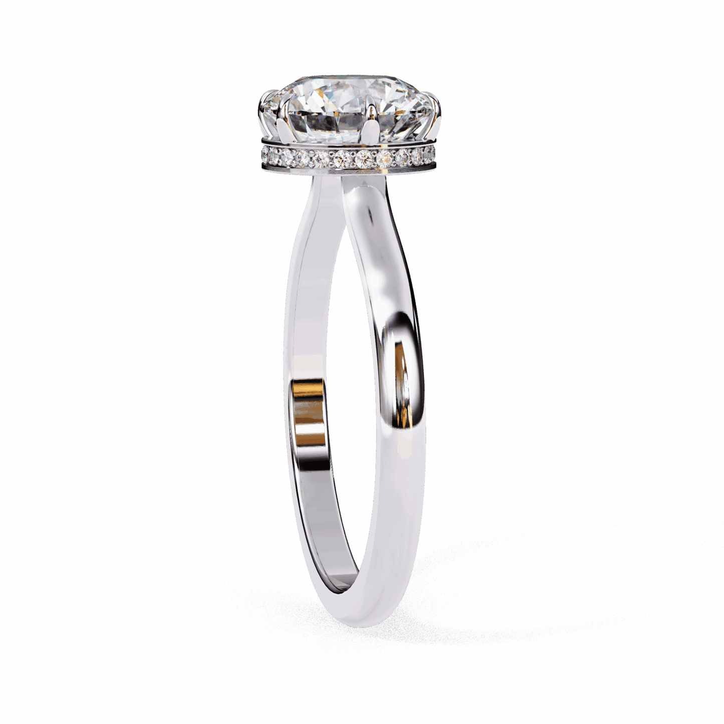 2.25 Carat Round Promise Solitaire Wedding Ring in Moissanite | House of Estara