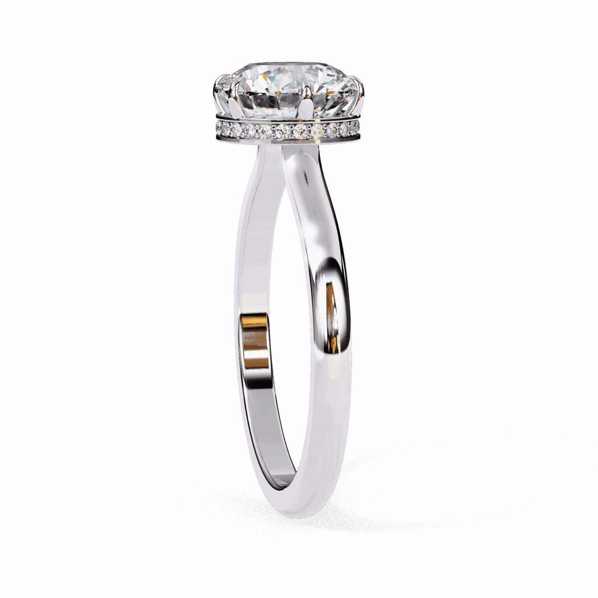2.25 Carat Round Promise Solitaire Wedding Ring in Moissanite | House of Estara