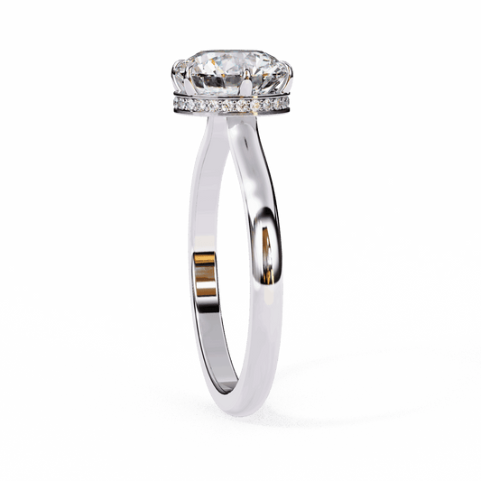 2.25 Carat Round Promise Solitaire Wedding Ring in Moissanite | House of Estara