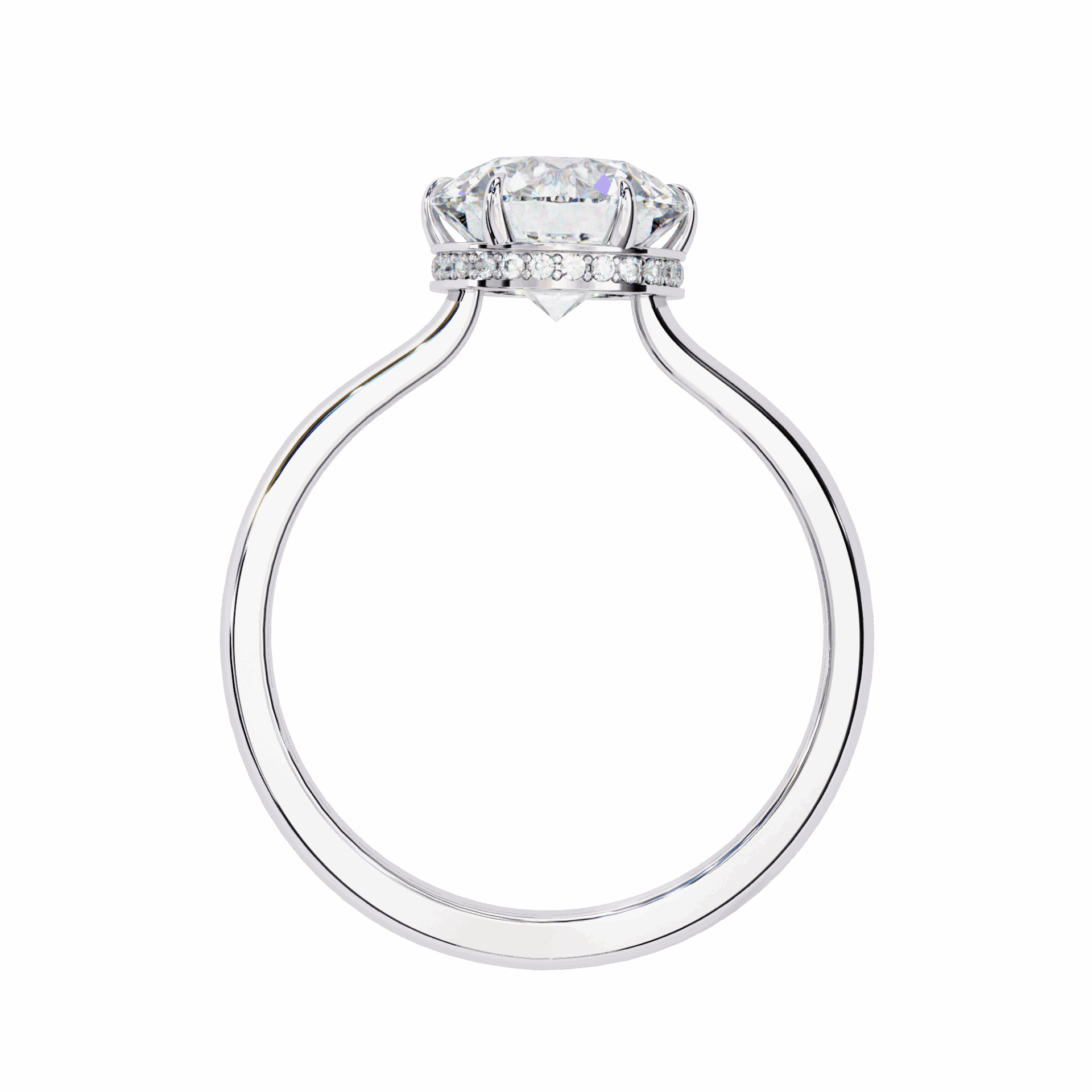 2.25 Carat Round Promise Solitaire Wedding Ring in Moissanite | House of Estara