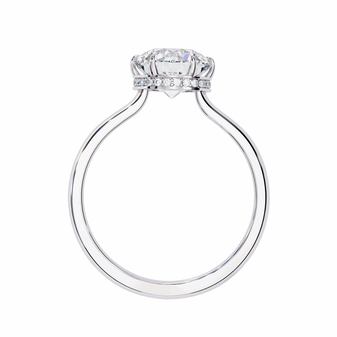 2.25 Carat Round Promise Solitaire Wedding Ring in Moissanite | House of Estara