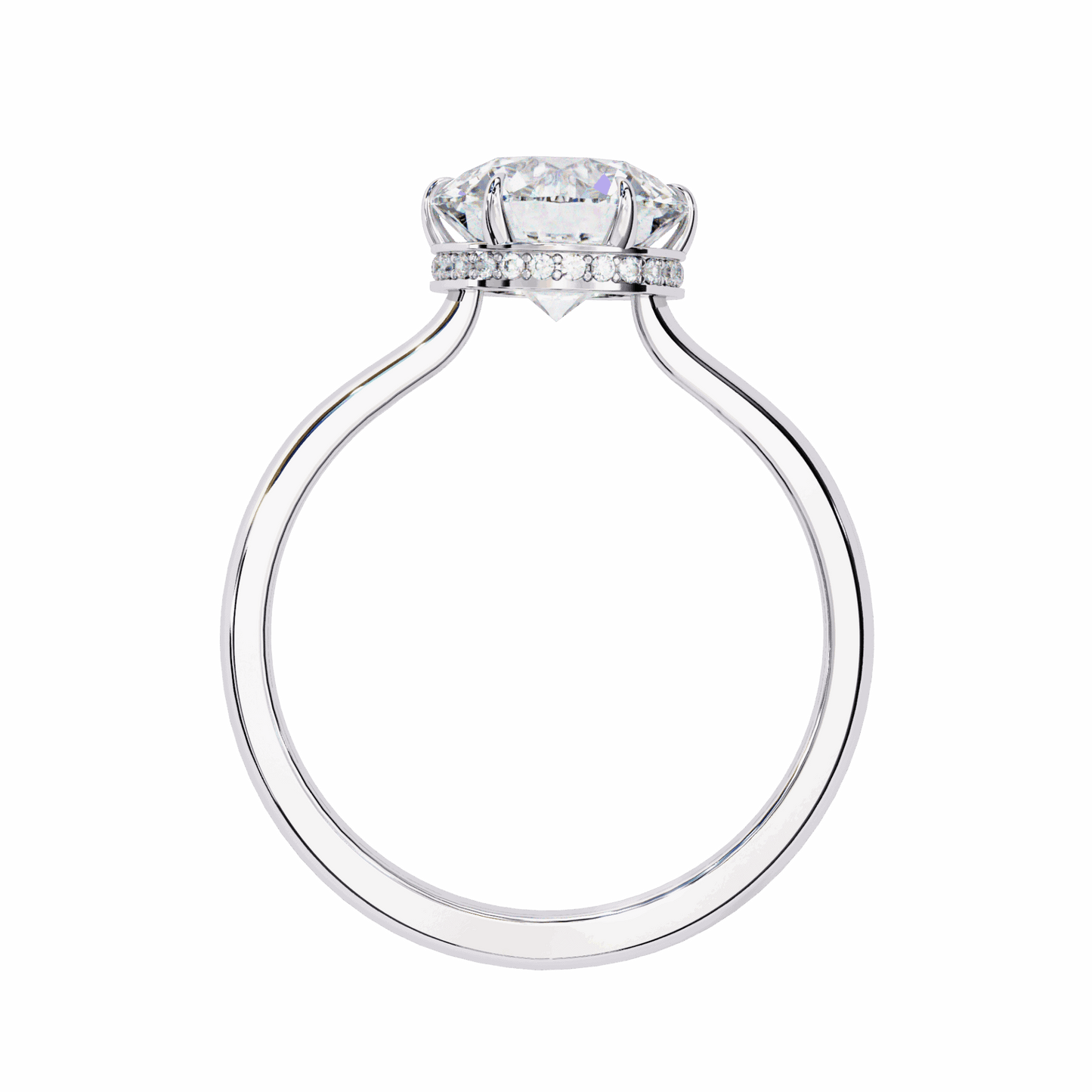 2.25 Carat Round Promise Solitaire Wedding Ring in Moissanite | House of Estara