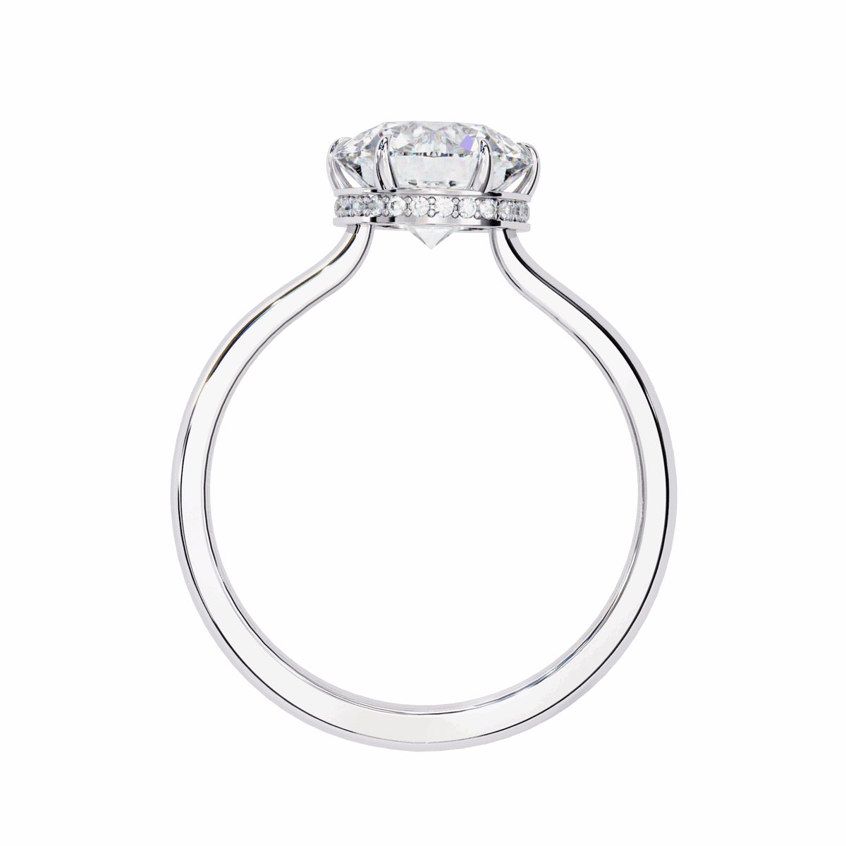 2.25 Carat Round Promise Solitaire Wedding Ring in Moissanite | House of Estara